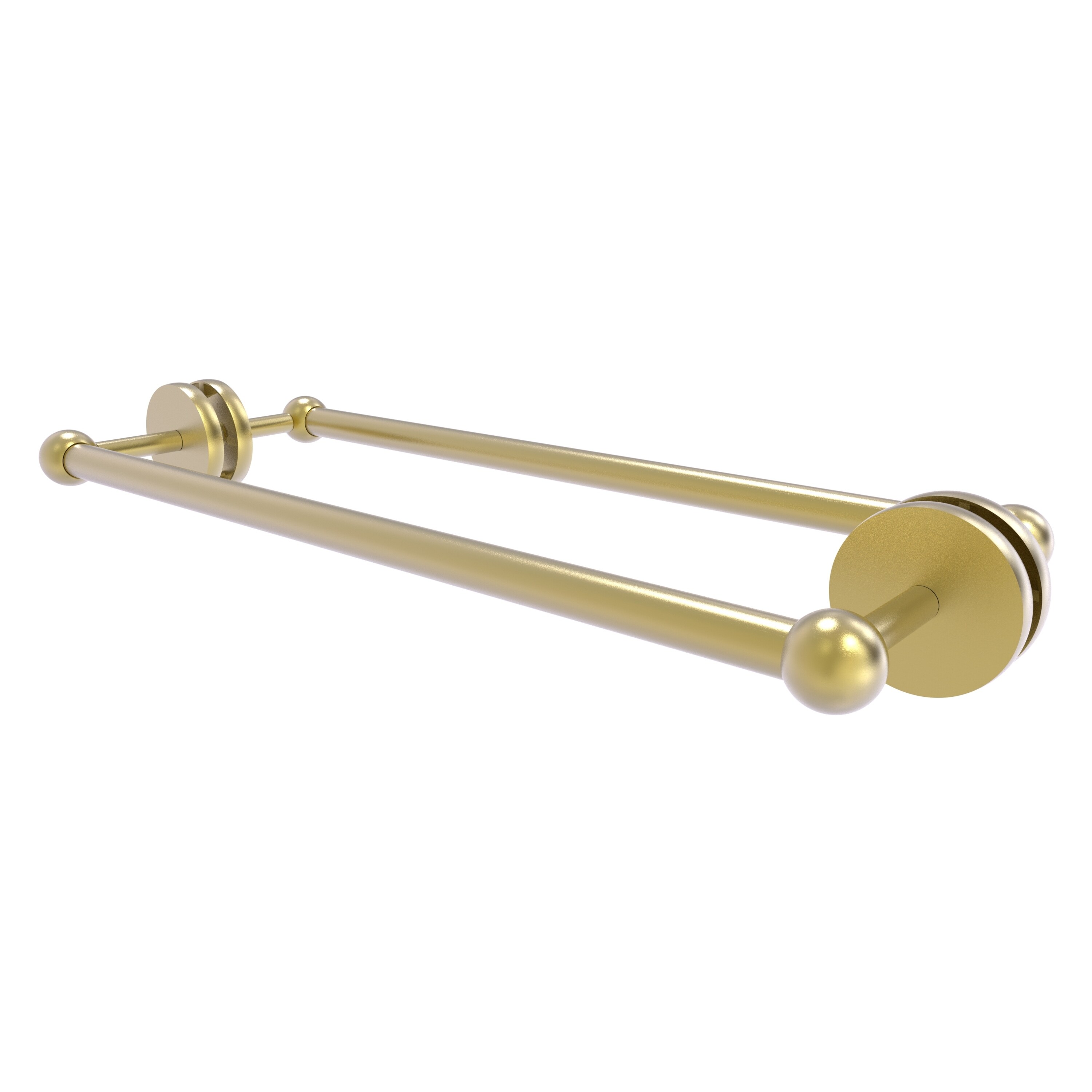 Allied Brass P1000-41-BB-18-SBR Prestige Skyline 18-in double Satin Brass Wall mount Double Towel Bar