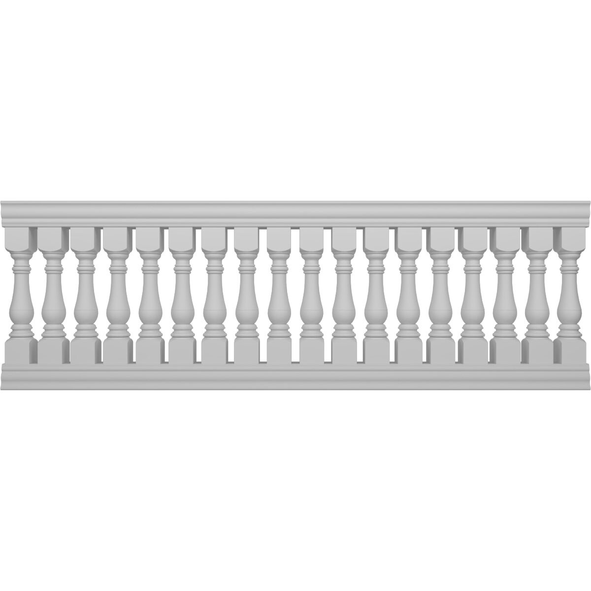 Ekena Millwork BALK42X120BRA FiberThane 10-Feet x 42-Inches Bradford Fiberglass Deck Rail Kit