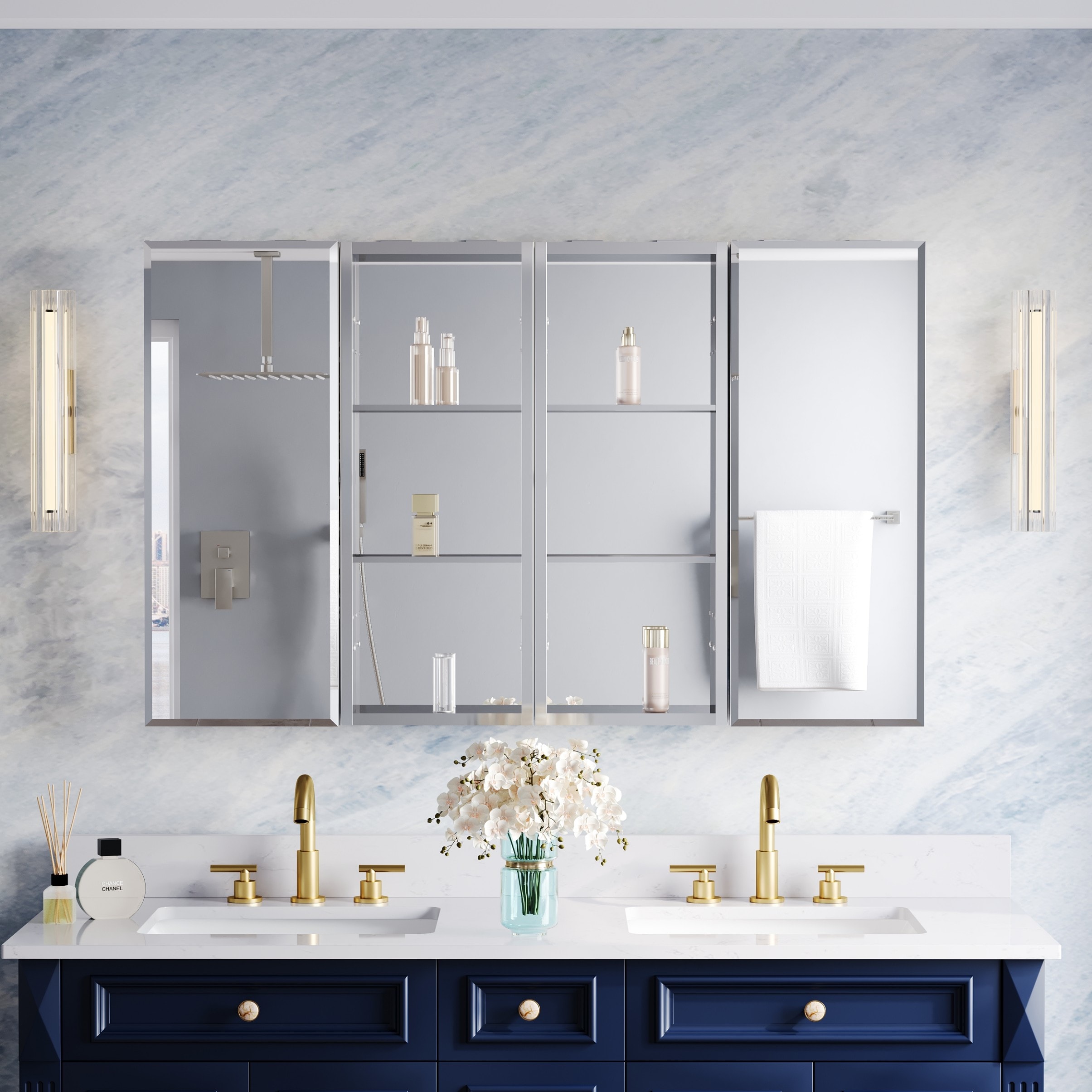 WELLFOR B12R30MC30MCB12L Bathroom-Wall-Cabinets - View #3