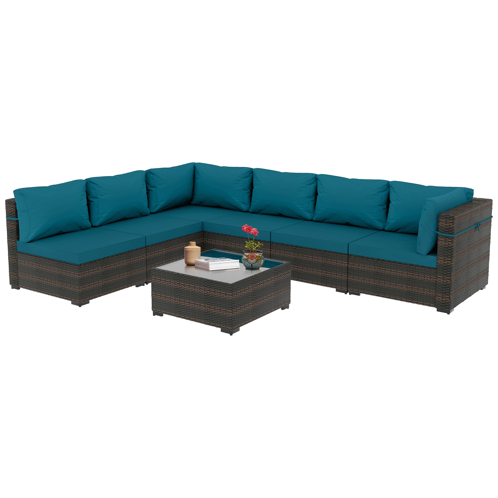 UPHA TBSF-AB2C-DLBLUE Patio-Conversation-Sets - View #2
