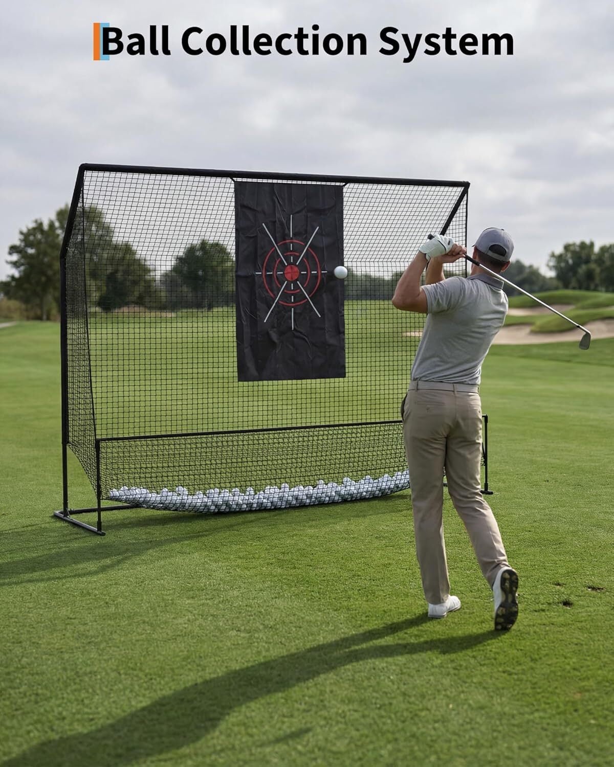 Garvee 10 x 7.5 FT Golf Practice Net - Backyard Hitting and