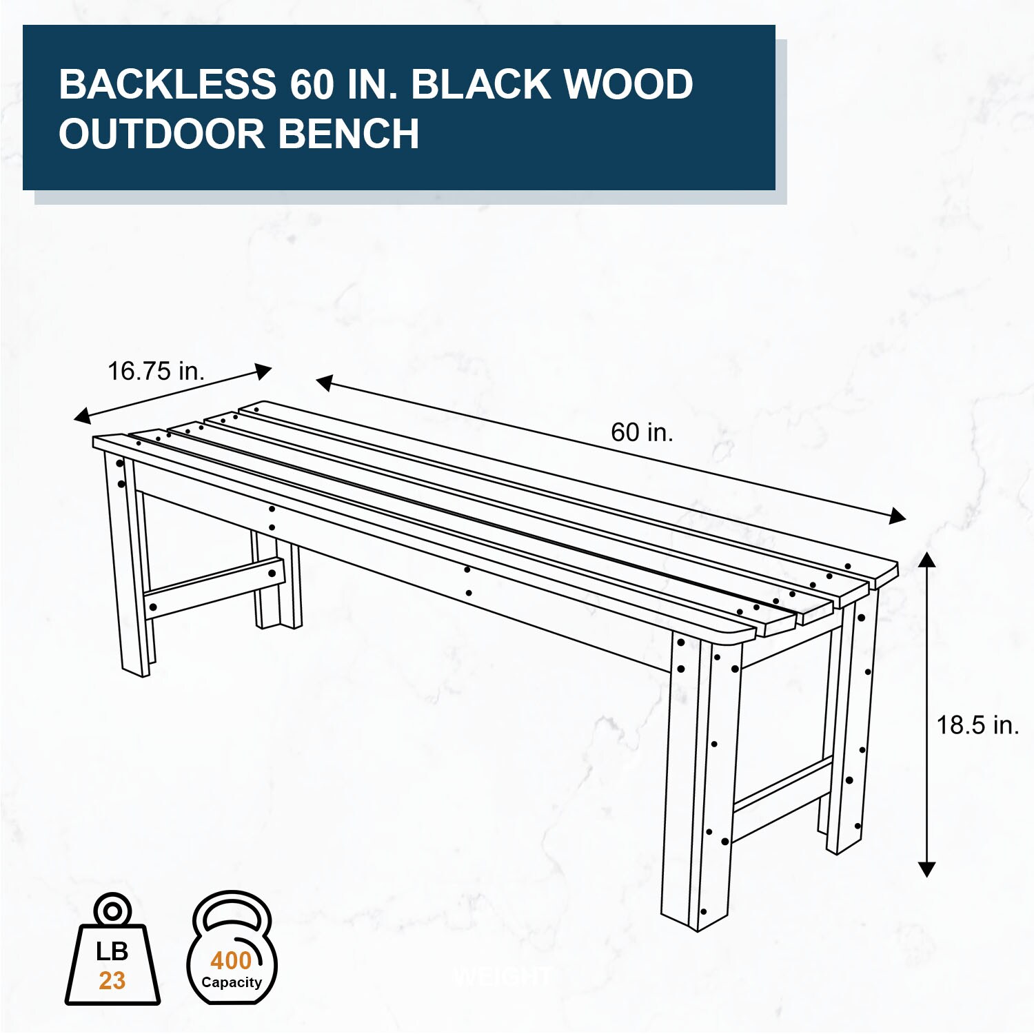 Shine Company 4205BK benches - View #5