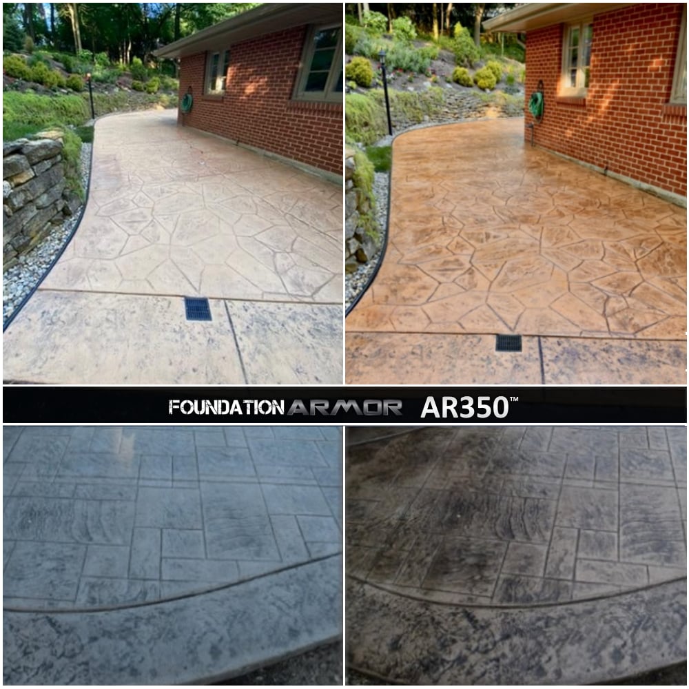 Foundation Armor 1 GAL Armor AR500 Pro-Grade Solvent Based Acrylic Wet Look  High Gloss Concrete And Paver Sealer & Reviews