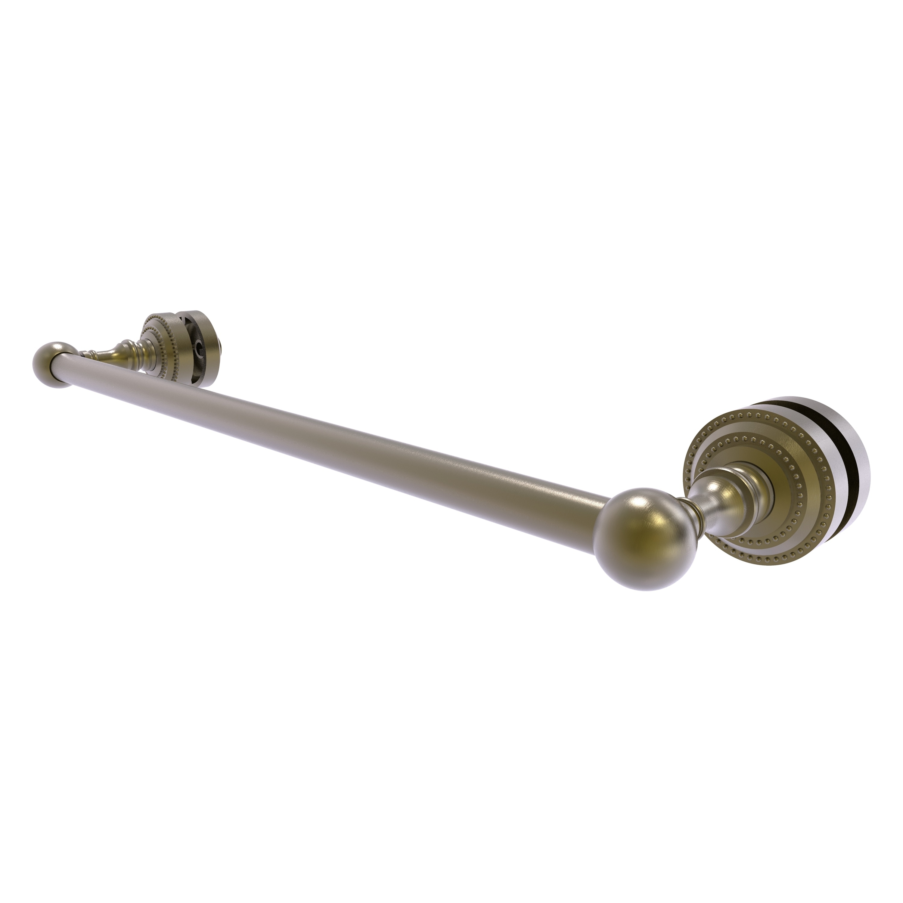 Allied Brass DT-41-SM-18-ABR Dottingham 18-in Antique Brass Wall mount Single Towel Bar