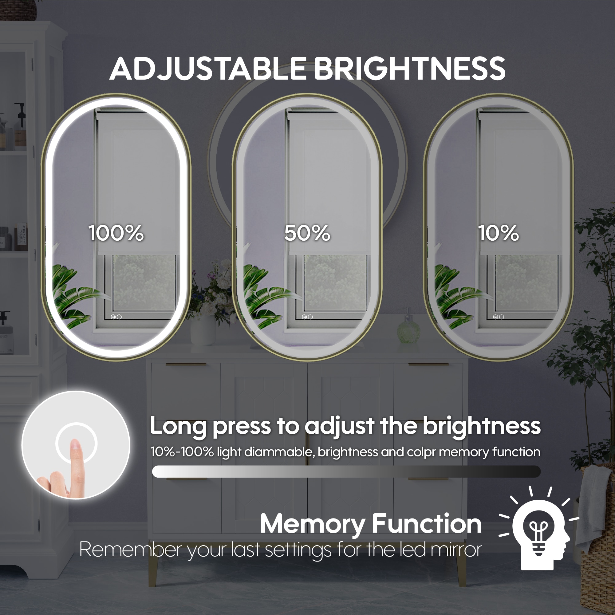 WELLFOR EX-20F2836 Framed-Bath-Mirrors - View #5