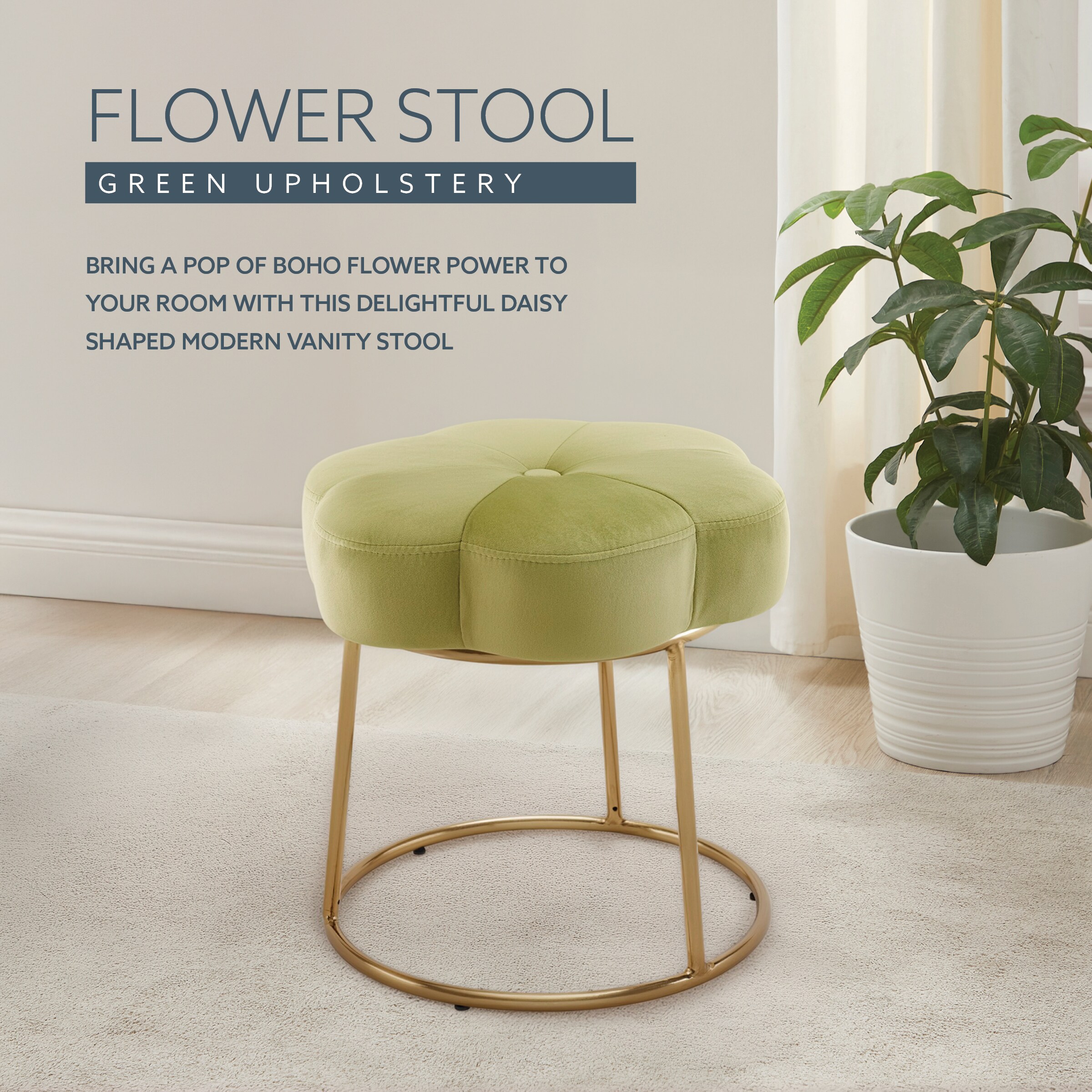 Linon ST006GRN01ASU Vanity-Stools - View #8