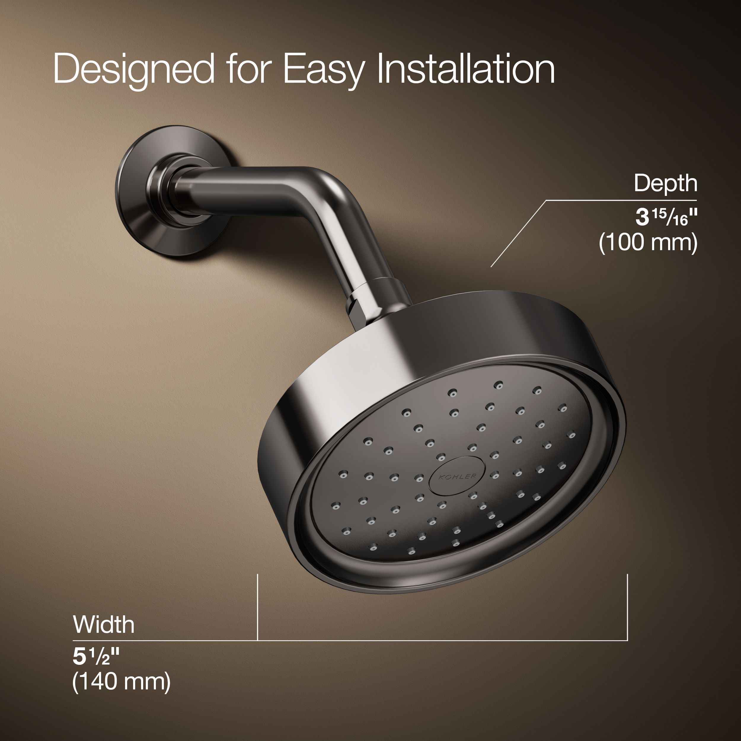 KOHLER K-939-G-TT Fixed-Showerhead - View #3