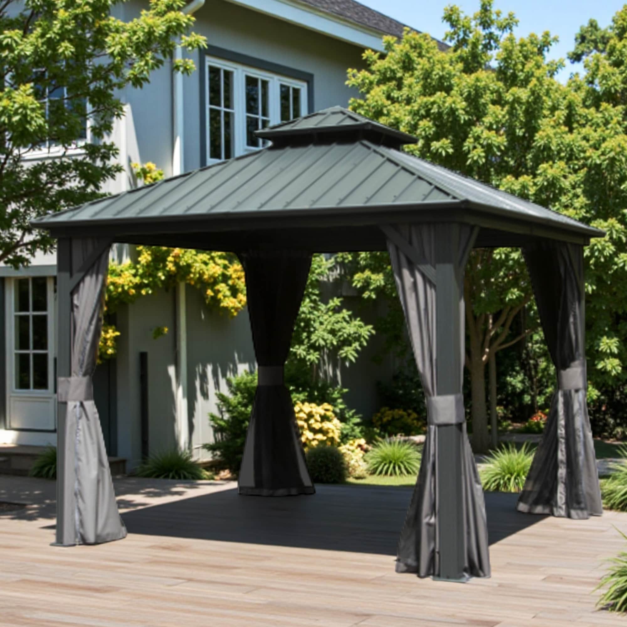 ToolCat BZ2-33-PW Wood-Resin-Gazebos - View #10