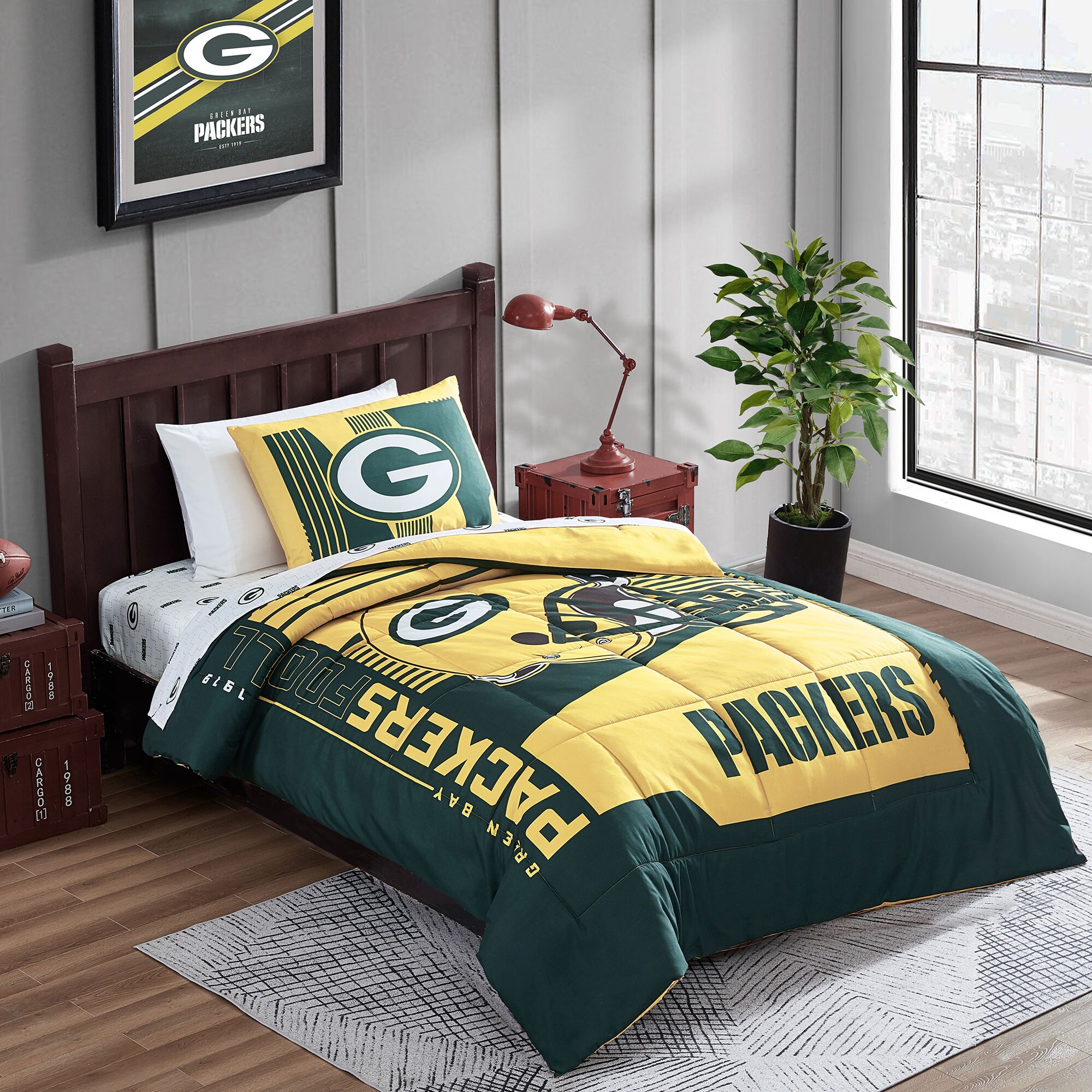 Officially Licensed NFL Sofa Cover - Green Bay Packers