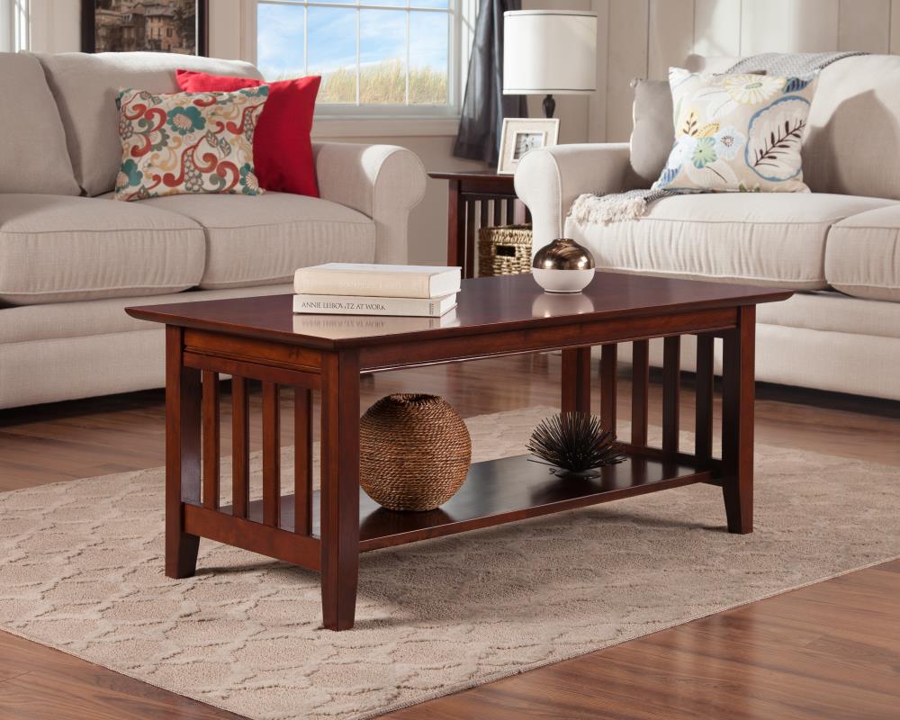 mission coffee table walnut