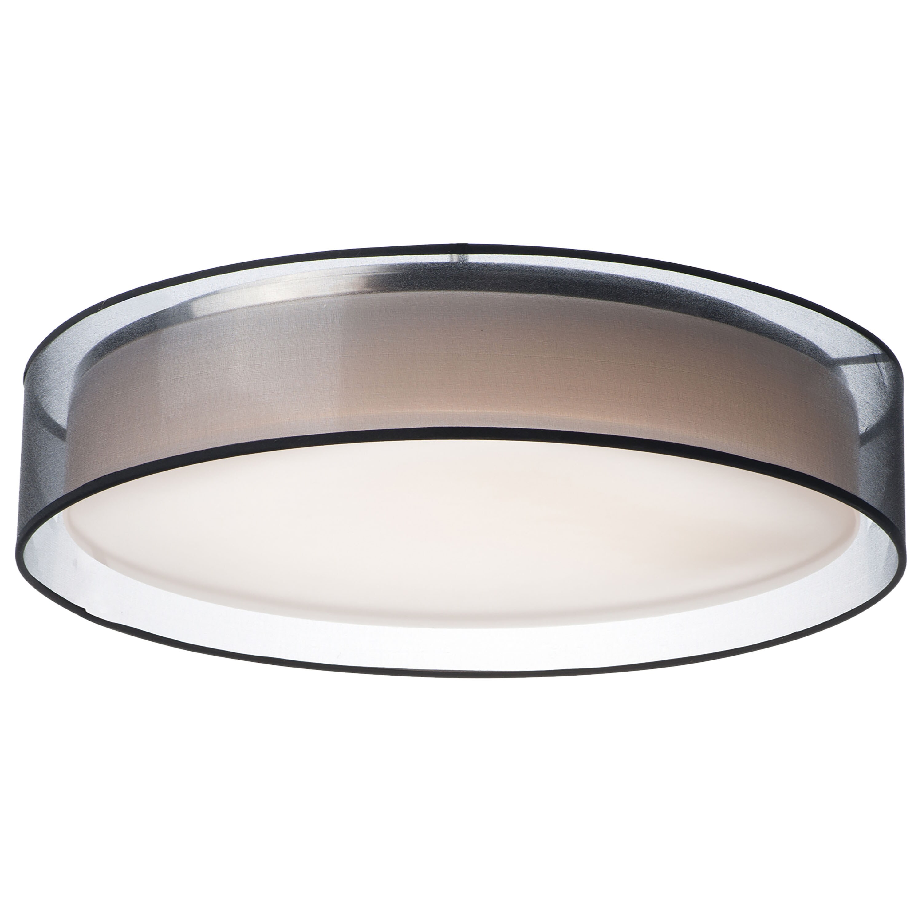 Maxim Lighting 10237BO Prime 1 -Light 25-in Matte Black Integrated LED Flush Mount Light