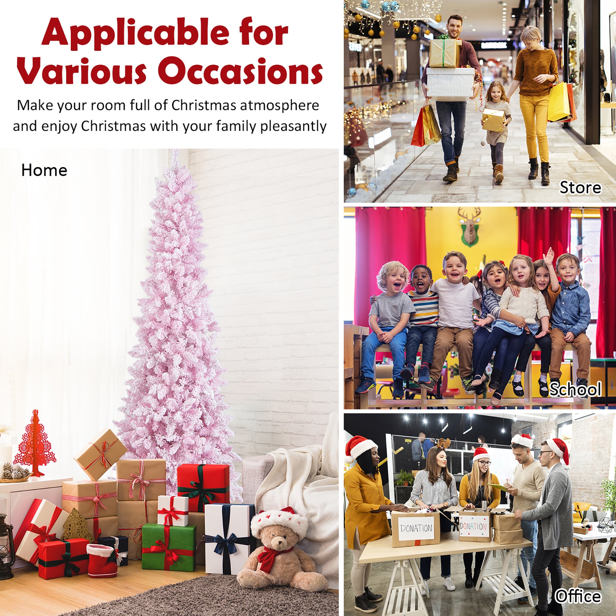 Costway CM23972 Artificial-Christmas-Trees - View #7