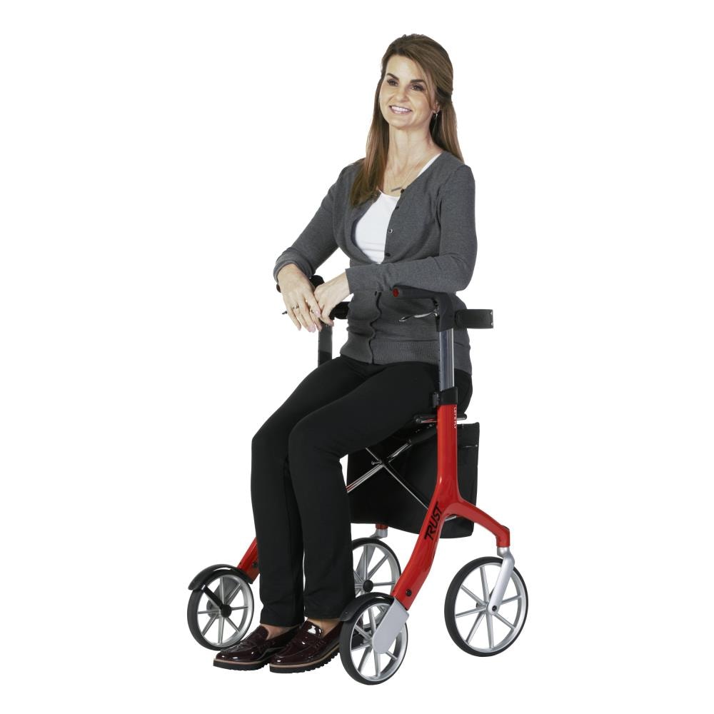 lamp Gymnastiek trompet Stander Let's Fly Rollator By Trust Care- Red in the Walkers, Wheelchairs &  Rollators department at Lowes.com