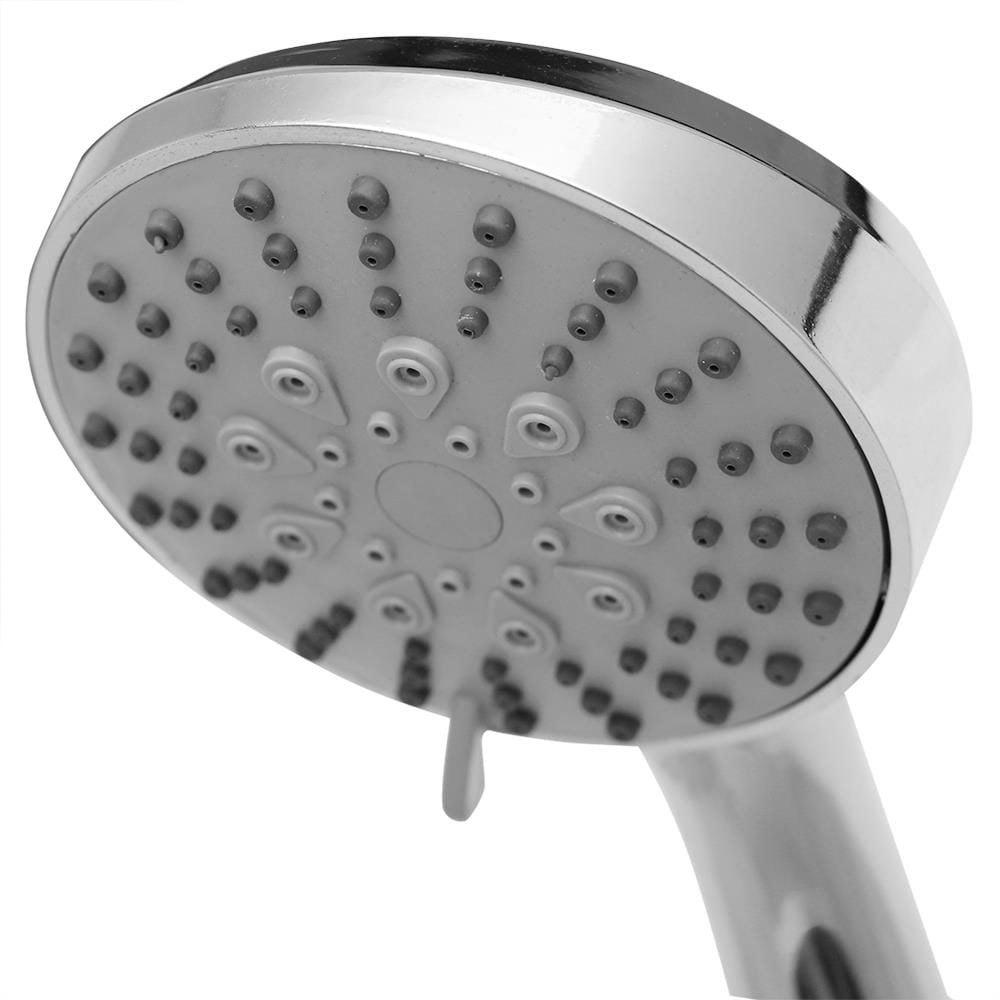 Home Basics Round Single Function Fixed Showerhead, Chrome (1)