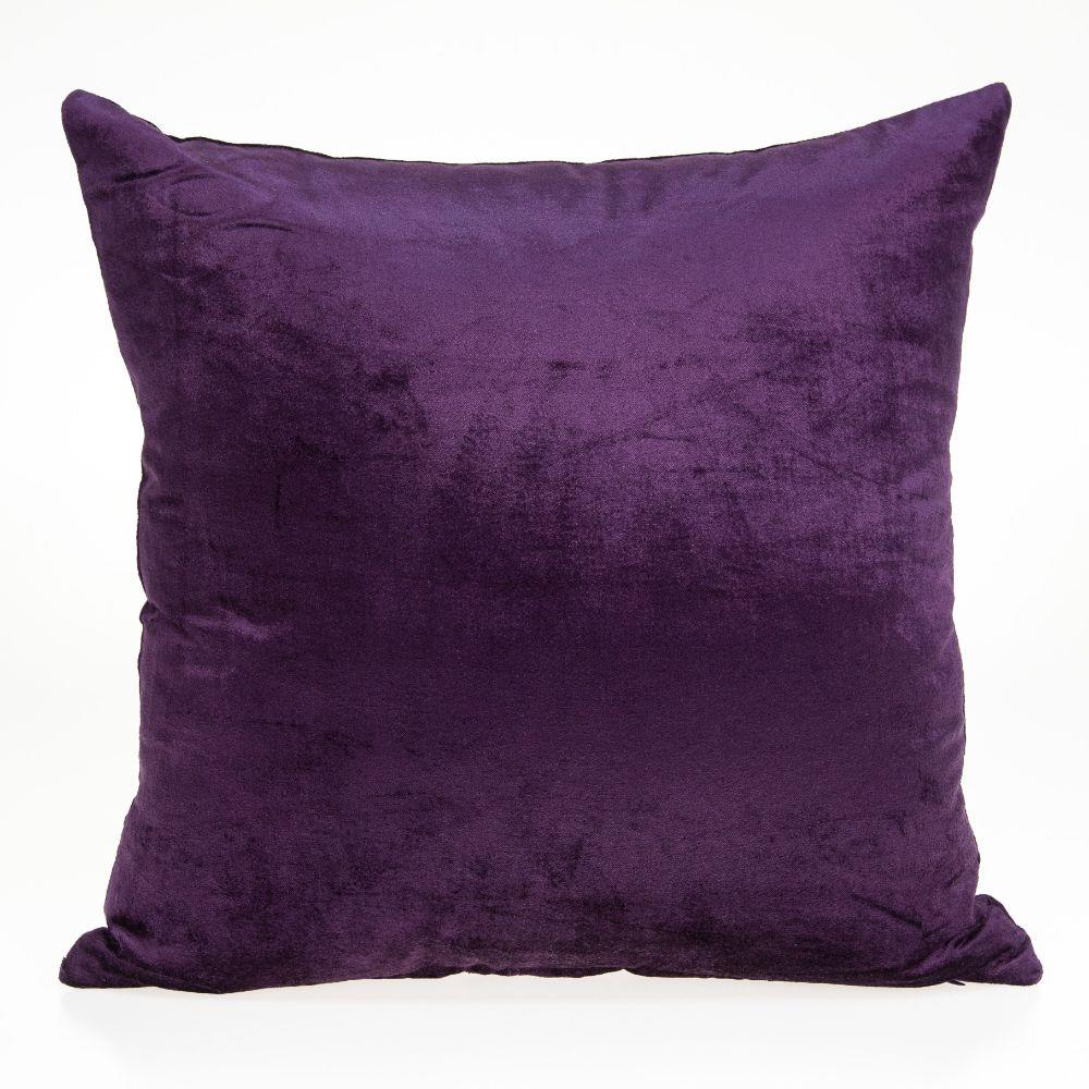 HomeRoots 333993 Jordan Purple Standard Cotton viscose blend Pillow Case