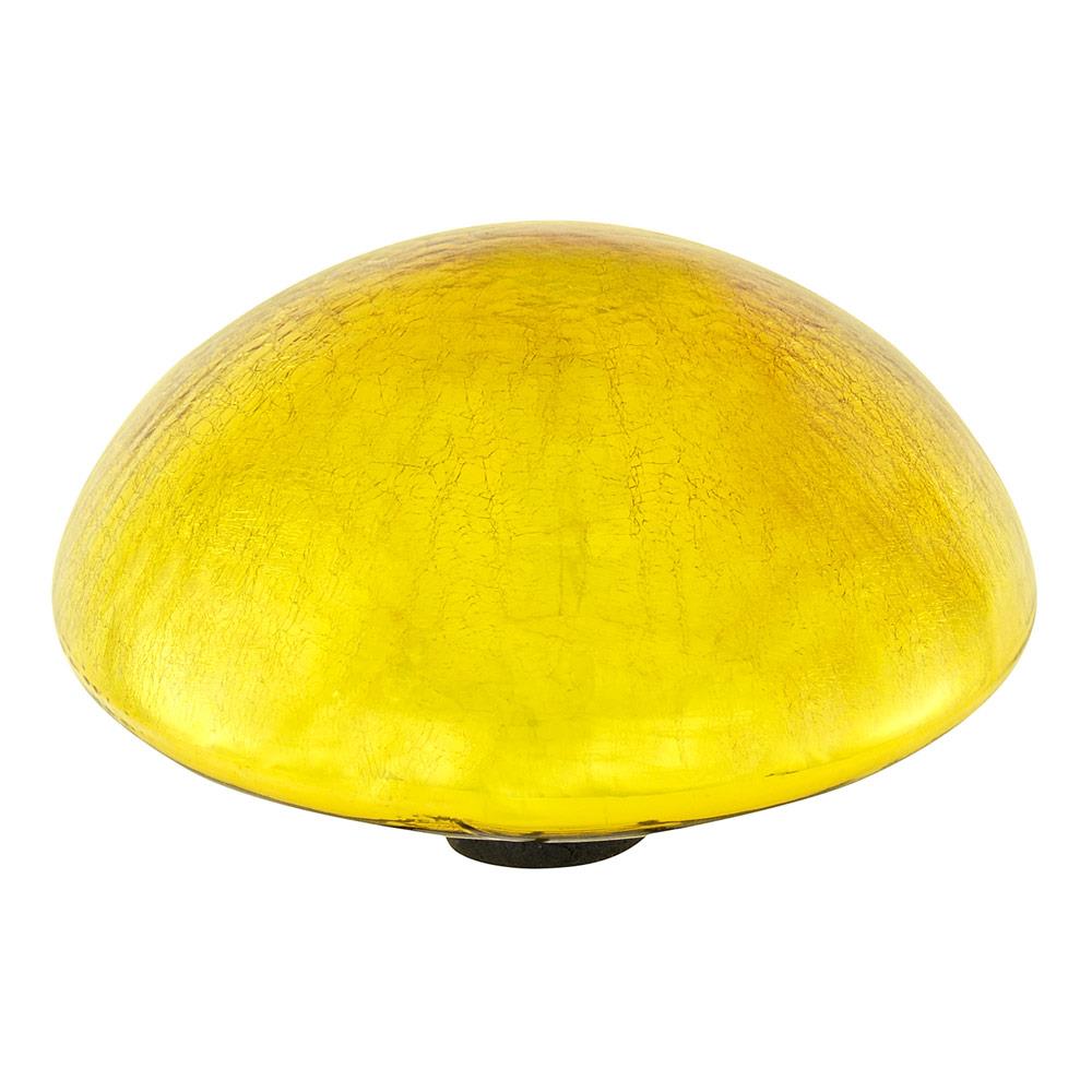 yellow gazing ball