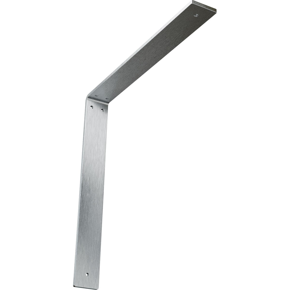 Ekena Millwork BKTM02X16X16HACRS Hamilton 16-in x 2-in x 16-in Plain Steel Countertop Support Bracket