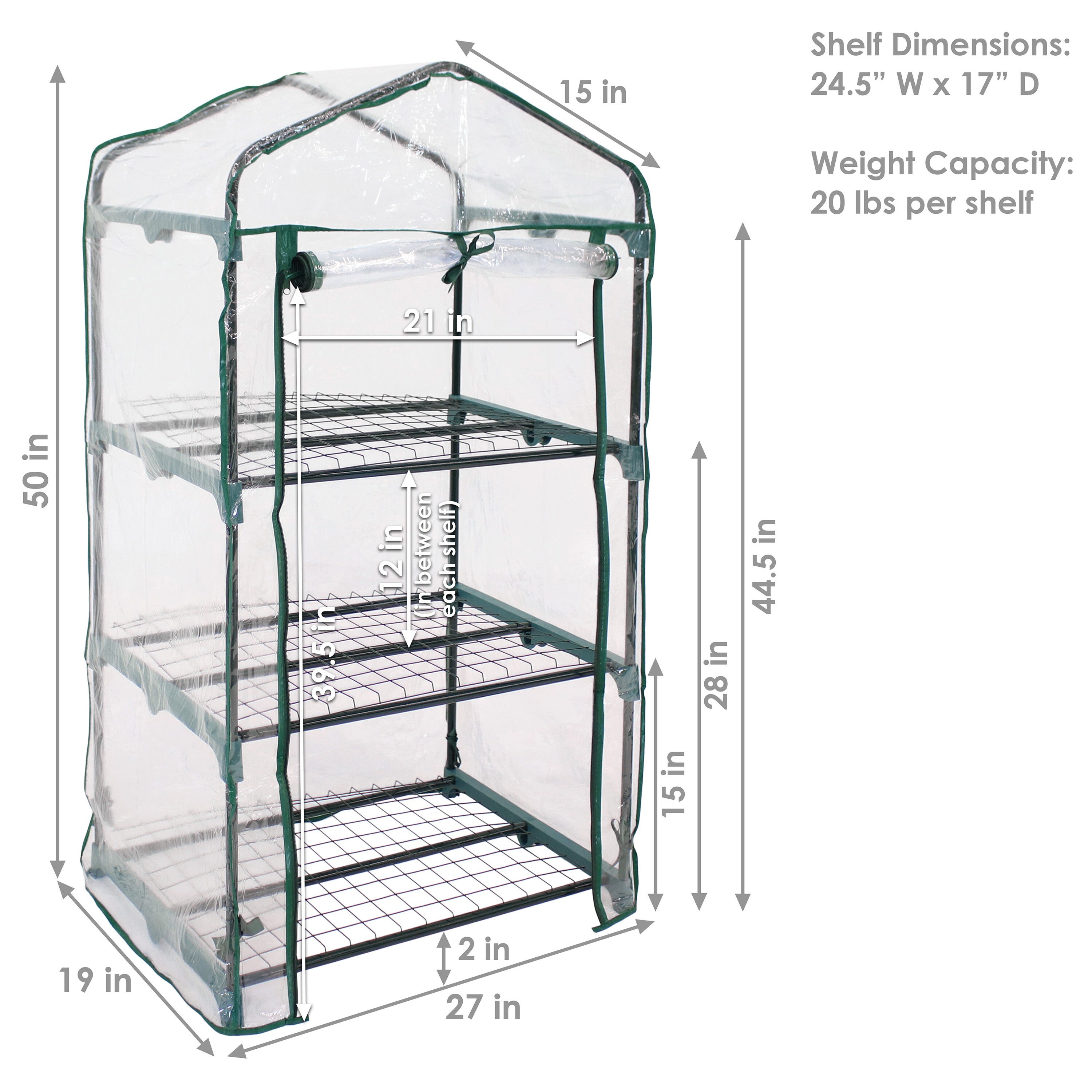 Sunnydaze Decor HGH-918 greenhouses - View #9