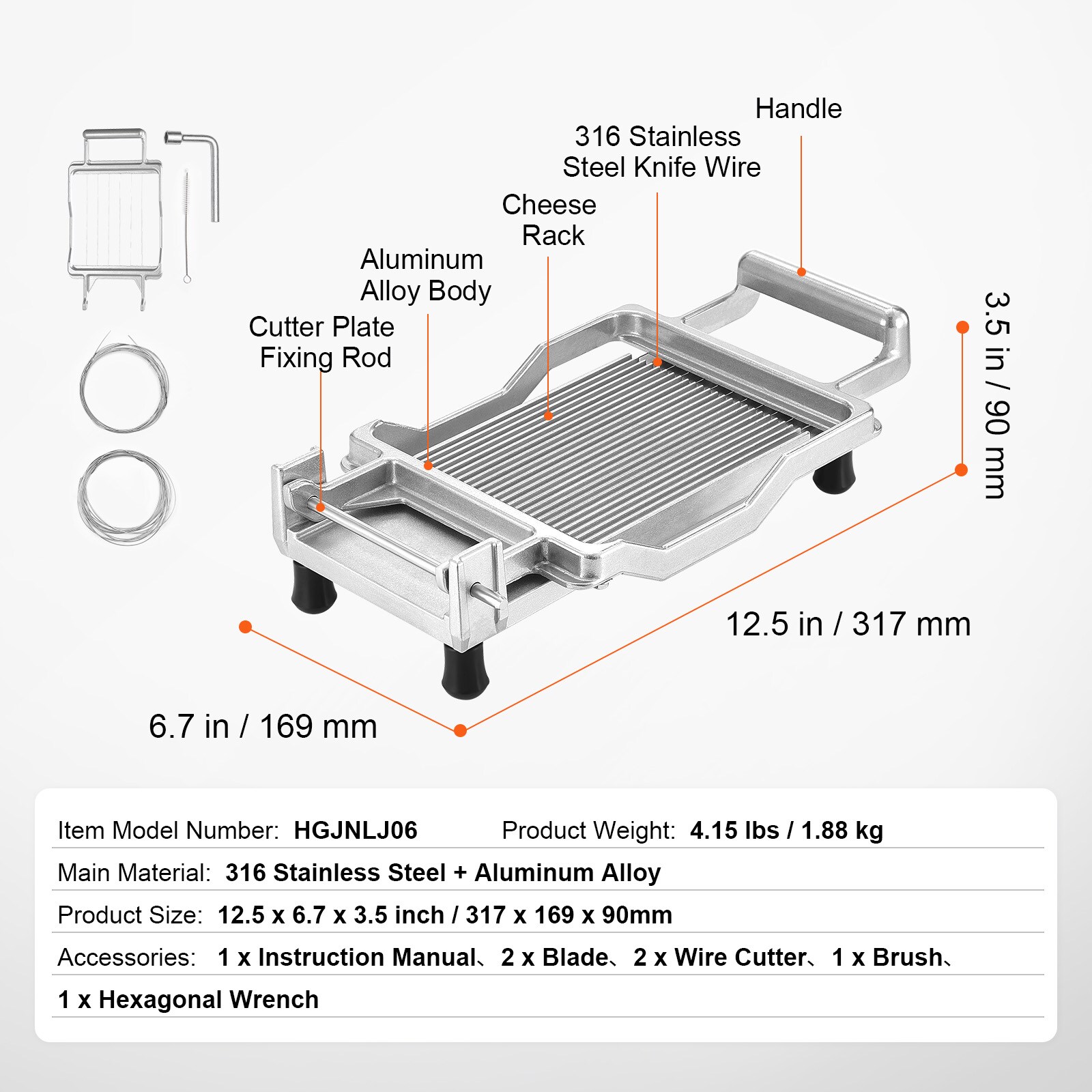 VEVOR SCMBNLQPJBXG03064V0 Food-Slicers - View #7