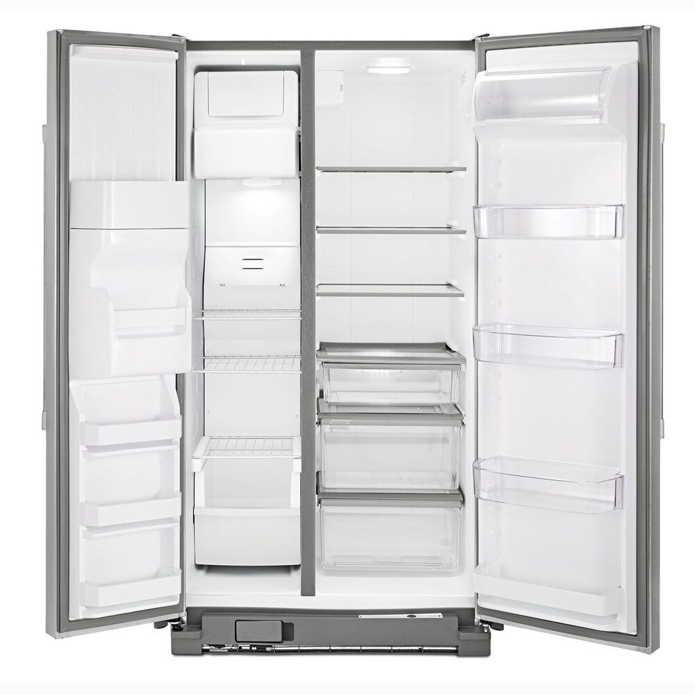 Maytag 24.6cu ft SidebySide Refrigerator with Ice Maker (Stainless Steel) at