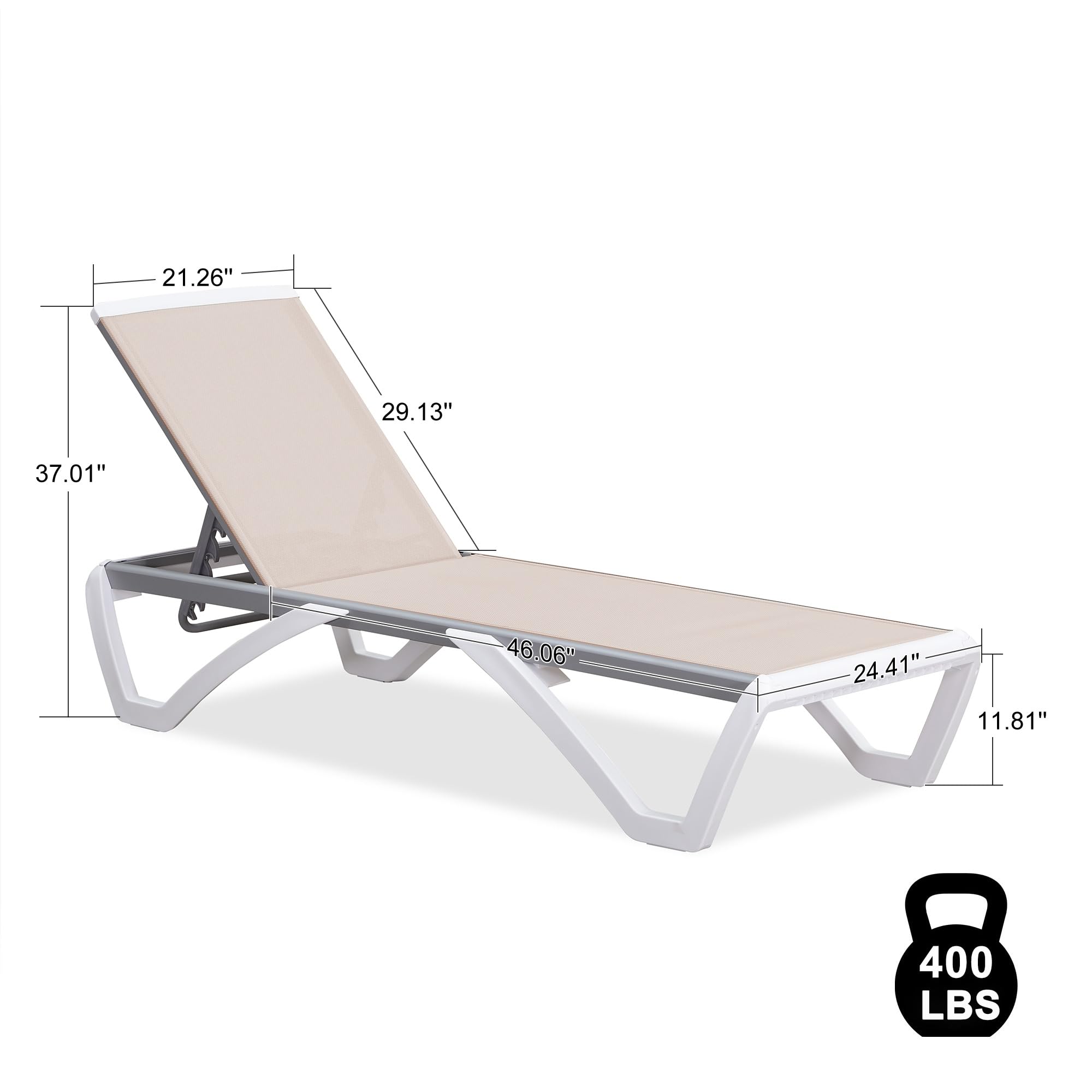 PURPLE LEAF LS04-ZW-ZB-YL Patio-Chairs - View #2