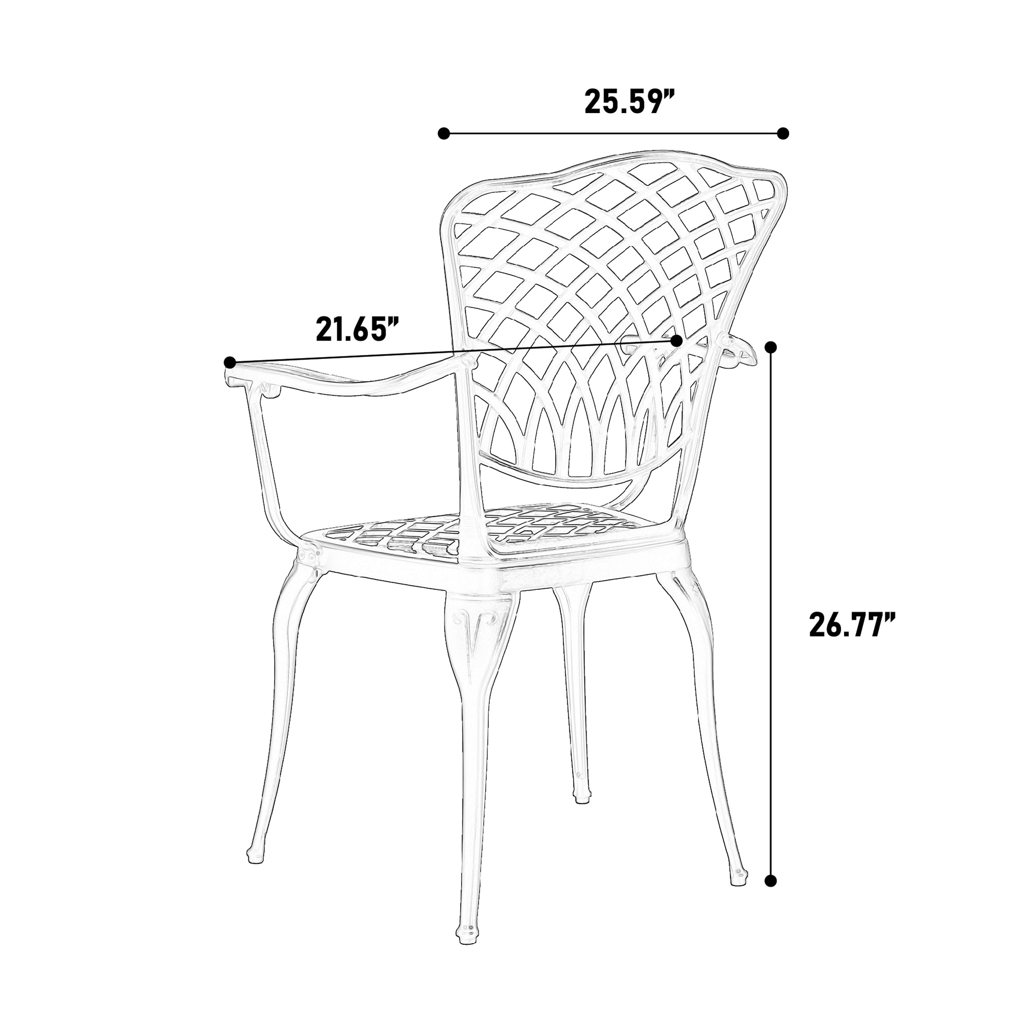 SINOFURN SYA020375BL Patio-Conversation-Sets - View #4