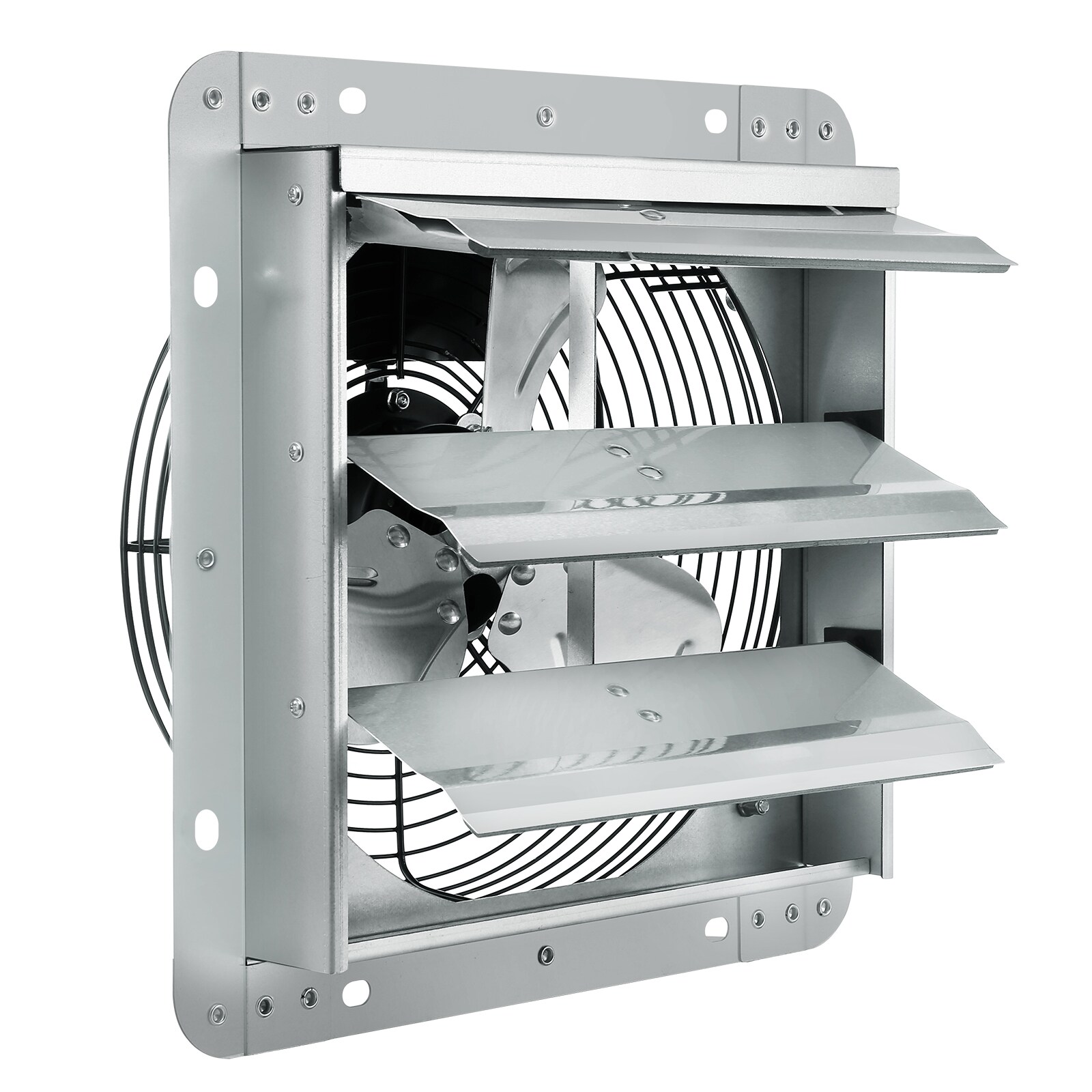 Dimakai 10 Inch Shutter Exhaust Fan High Speed 820 CFM Aluminum Wall Mount Attic Fan with AC Motor Ventilation Cooling for Greenhouses Garages Sheds Shops FCC