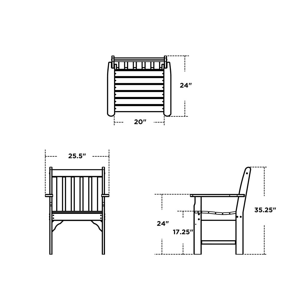 POLYWOOD GNB24SA Patio-Chairs - View #7