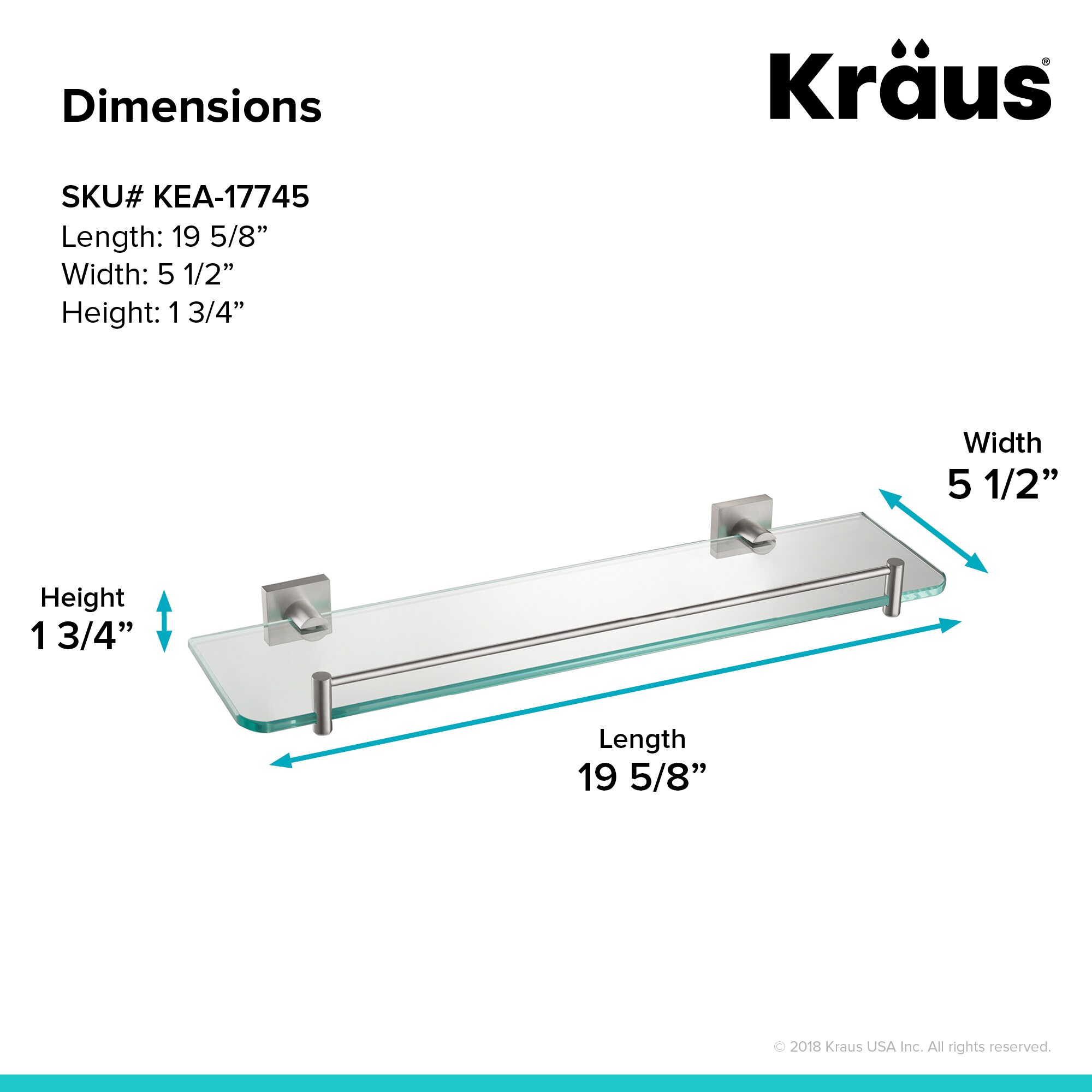 Kraus KEA-17745BN Bathroom-Shelves - View #3