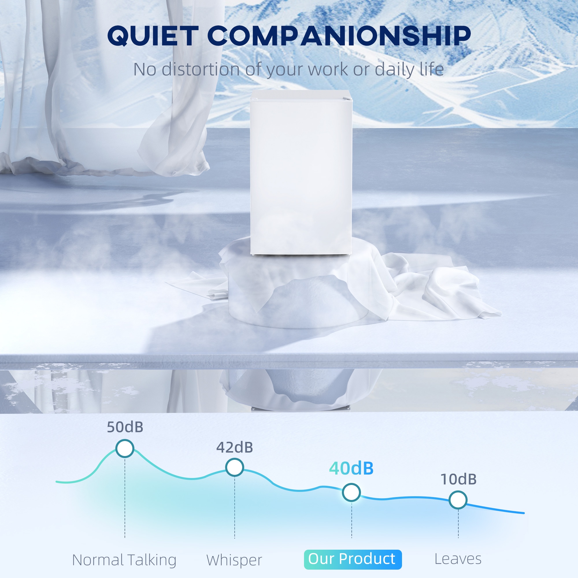 HomCom 800-204V80WT Top-Freezer-Refrigerators - View #6