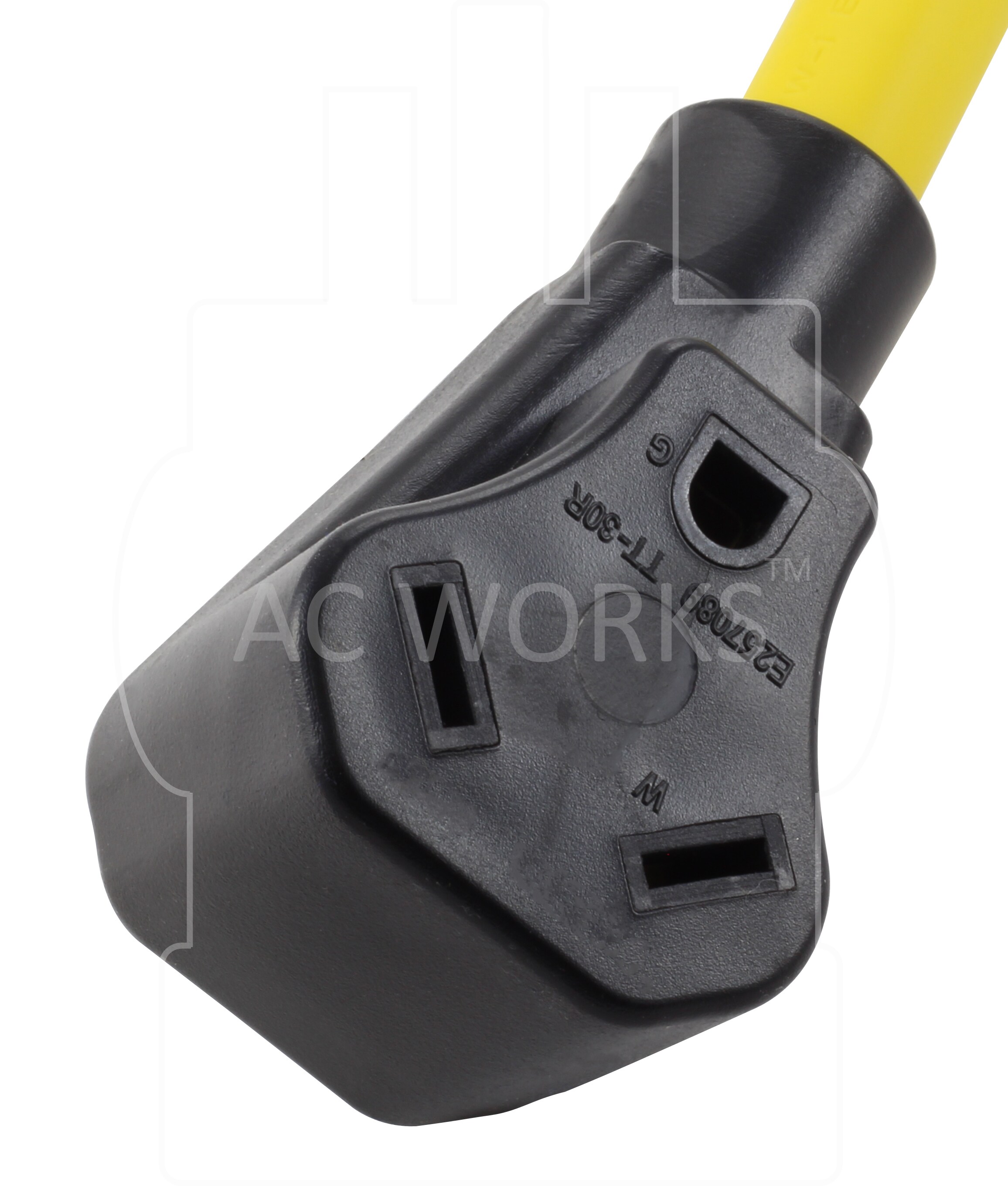 AC WORKS® L14-30P Prise de générateur à 4 broches 30A à 6-30R Adaptateur  femelle à 3 broch