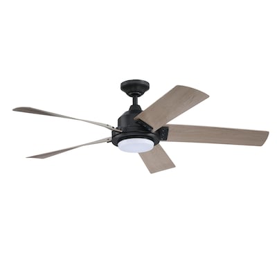 Black Iron Led Indoor Ceiling Fan, Ac 374 Ceiling Fan