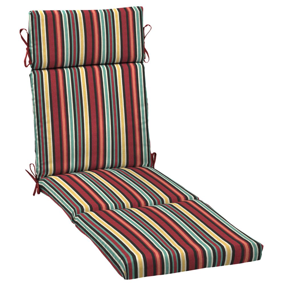 ARDEN TG0L853B-D9Z1 42.5-in x 21-in Ruby Abella Stripe Patio Chaise Lounge Chair Cushion
