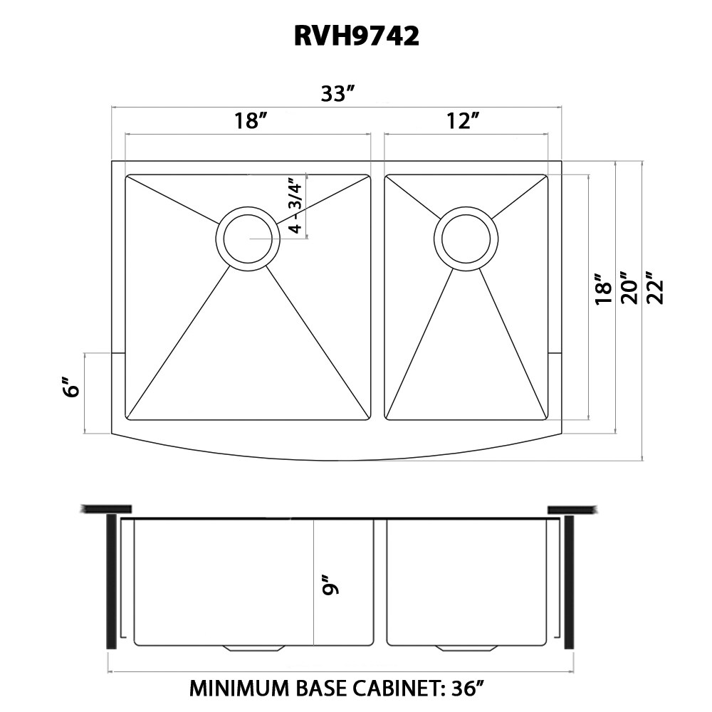 Ruvati RVH9742BL Kitchen-Sinks - View #9
