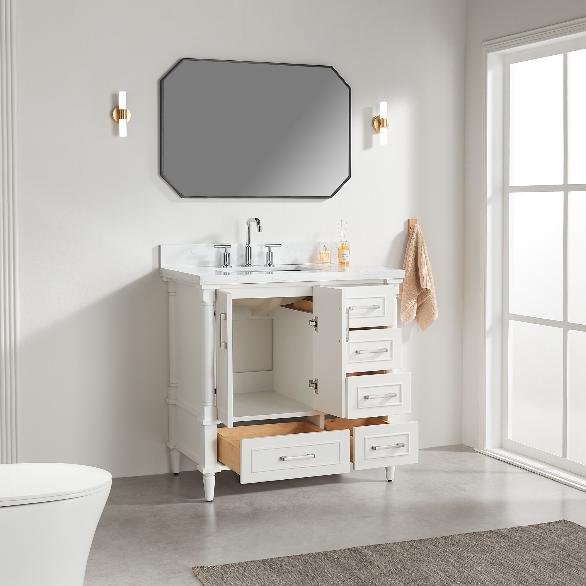 Forclover MONMVB06-36WH Bath-Vanity-Combo - View #6