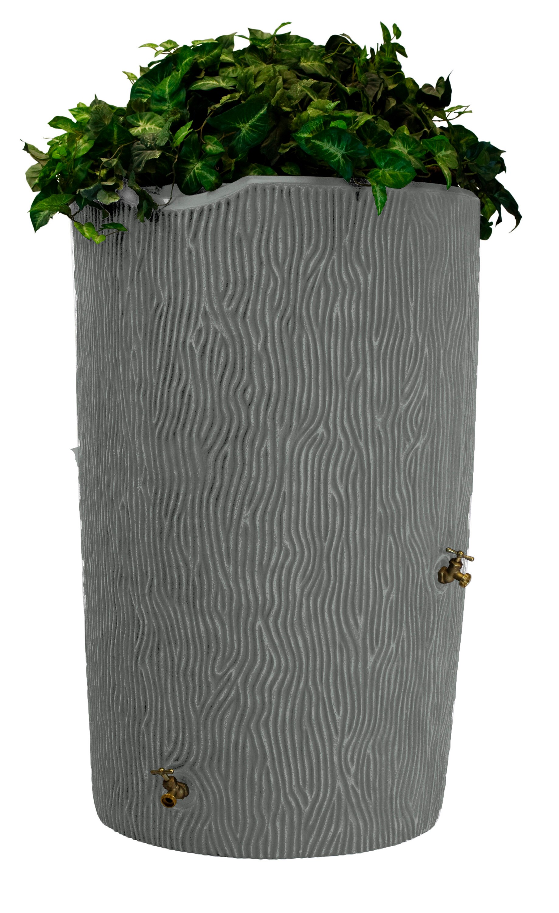 Good Ideas IMP-C90-GRY 90-Gallons Gray Plastic Rain Barrel Spigot