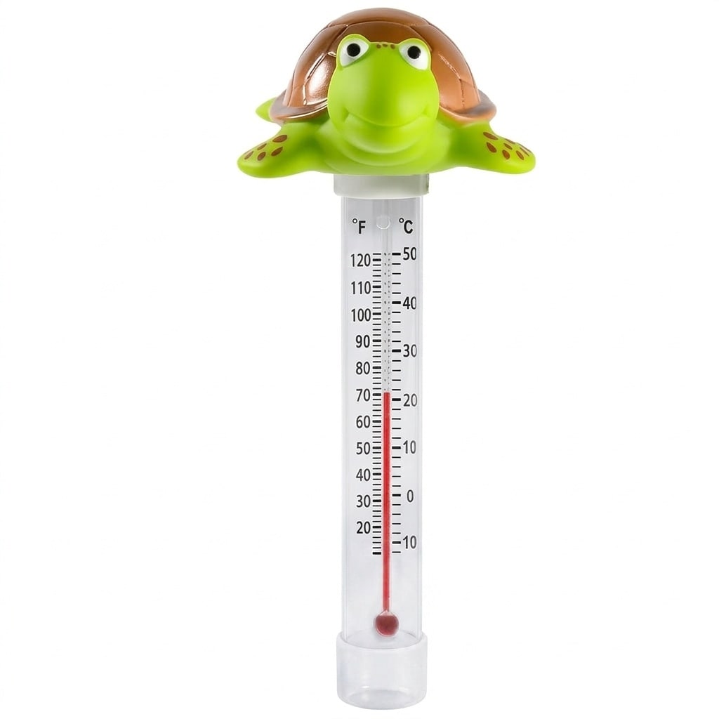 Aoibox  Floating Turtle Style Pool Thermometer 7 5 x 1 x 1 in Shatter Resistant Durable Readout Fahrenheit Celsius