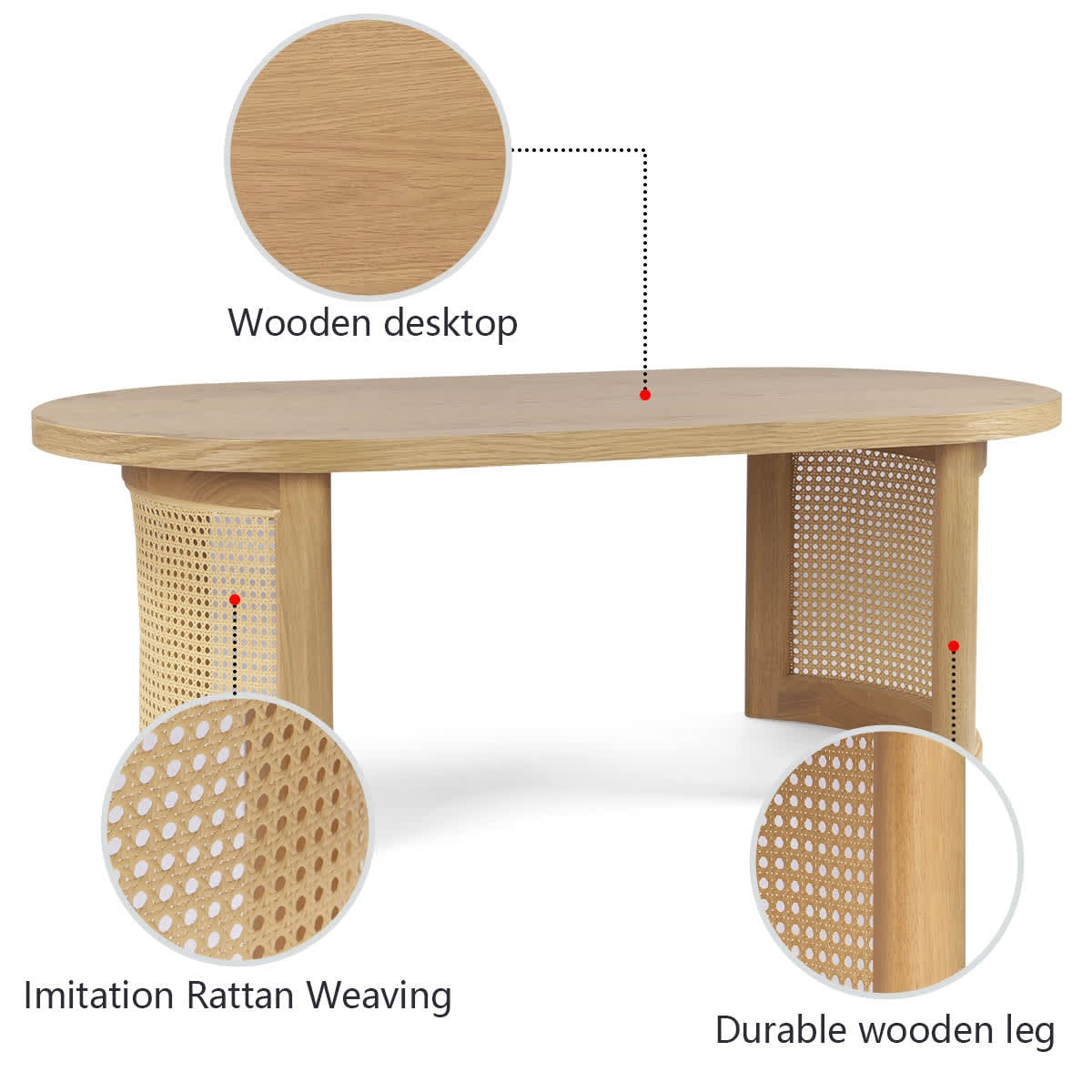 Maison Boucle AODAI-48COFFEEOVALOK Coffee-Tables - View #4