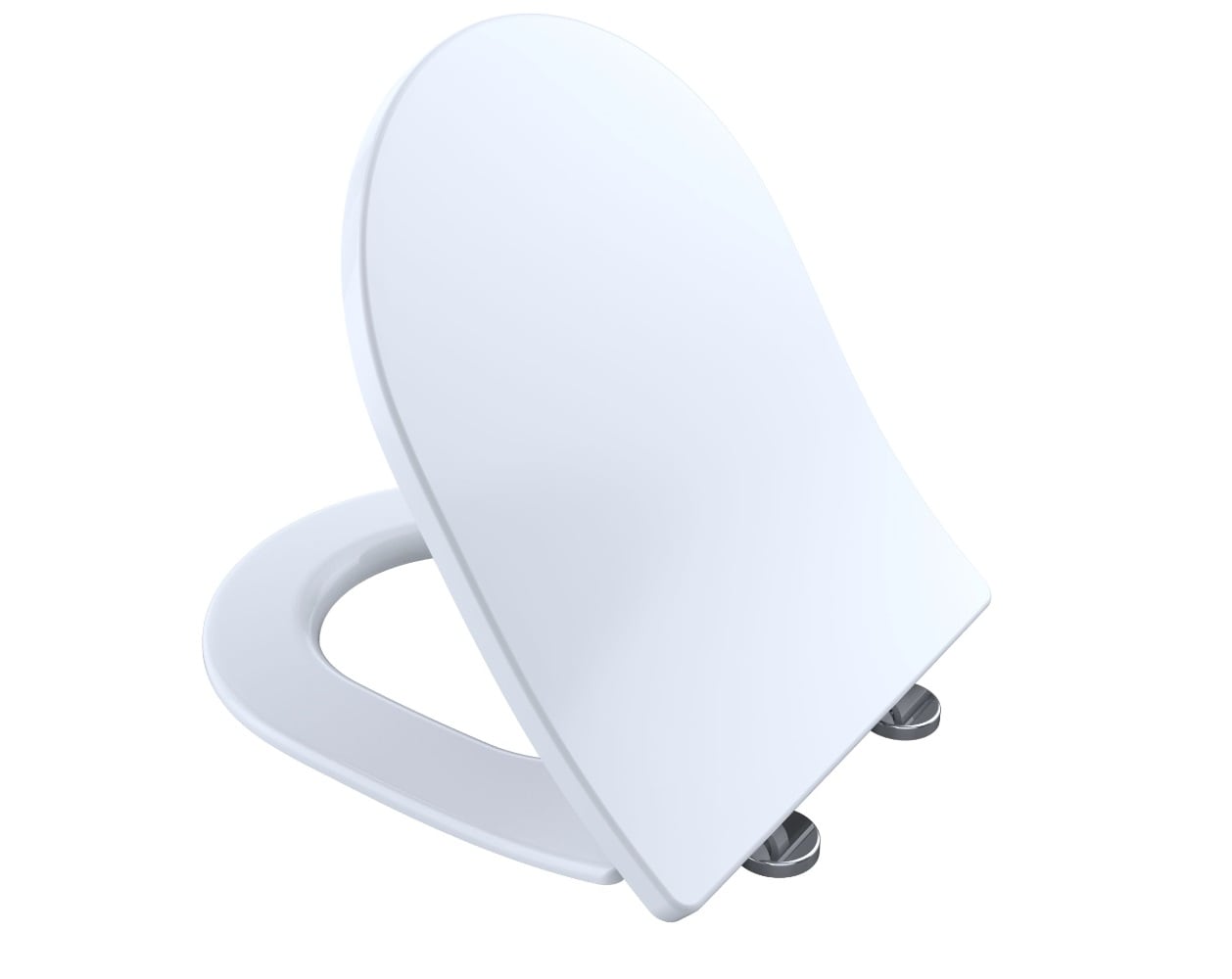 TOTO Plastic White Elongated Toilet Seat in the Toilet Seats department