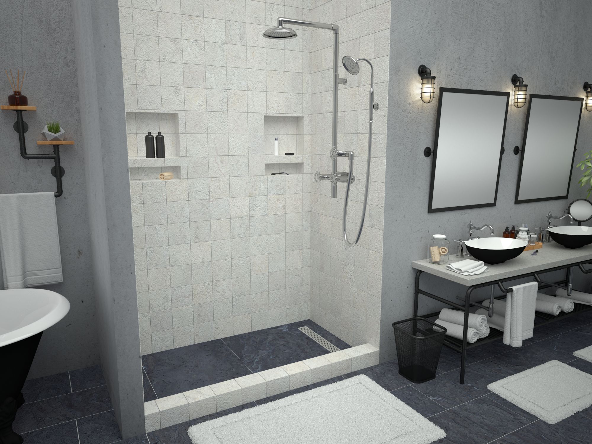 Tile Redi RT3054RPVCPC Shower-Floors - View #4