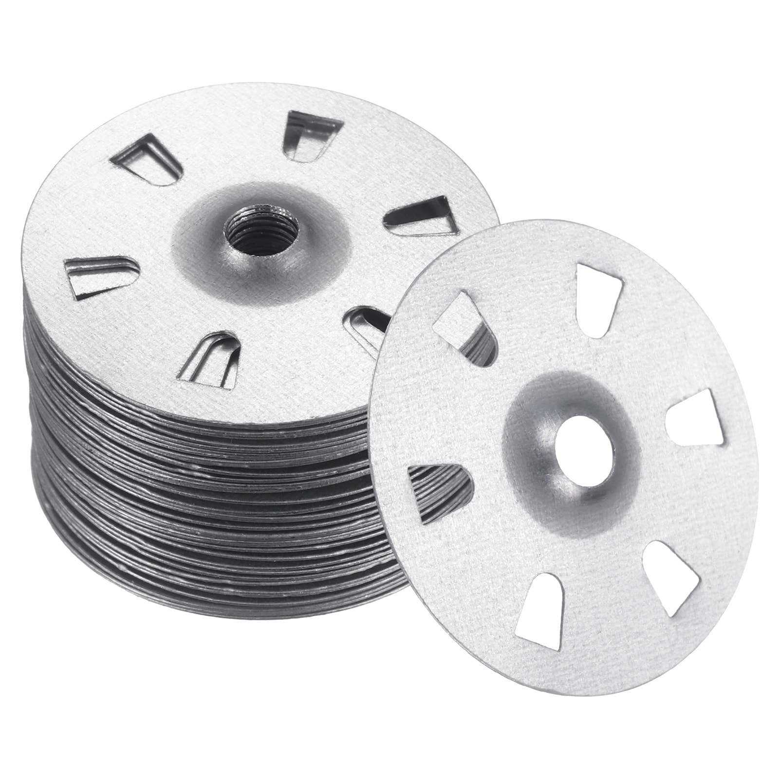Harfington 100pcs Foam Board Fasteners Washers 1-3/8 Inch Galvanized Steel Wall Washer for Fixing Fastening Installation Foam Board Panels