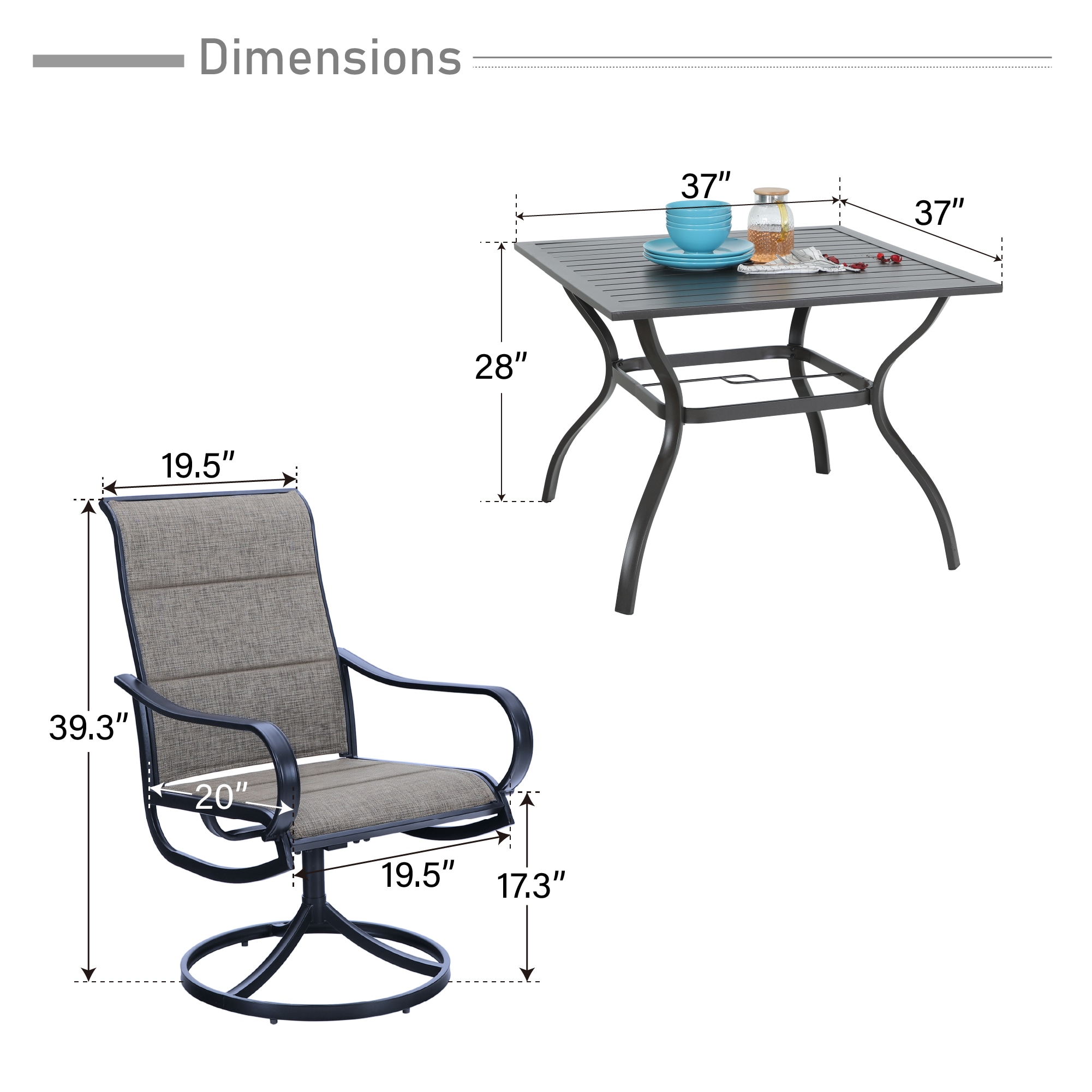 Sunshine Valley TC5-115-1-9M Patio-Dining-Sets - View #9