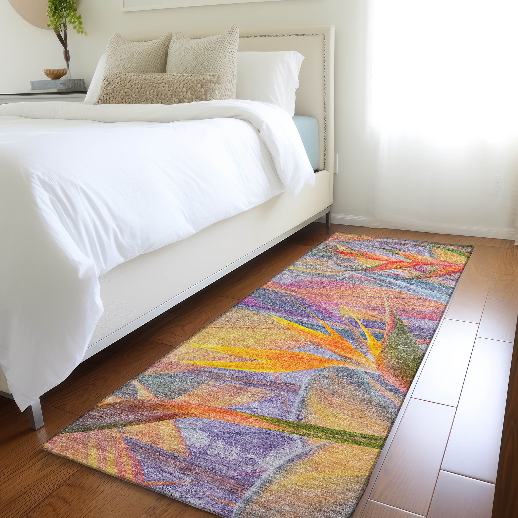 Addison Rugs AMF209MU2X8 Mayfield AMF209MU 2 x 7 (ft) Loomed Polyester Multi Rectangular Indoor Geometric Machine washable Area rug