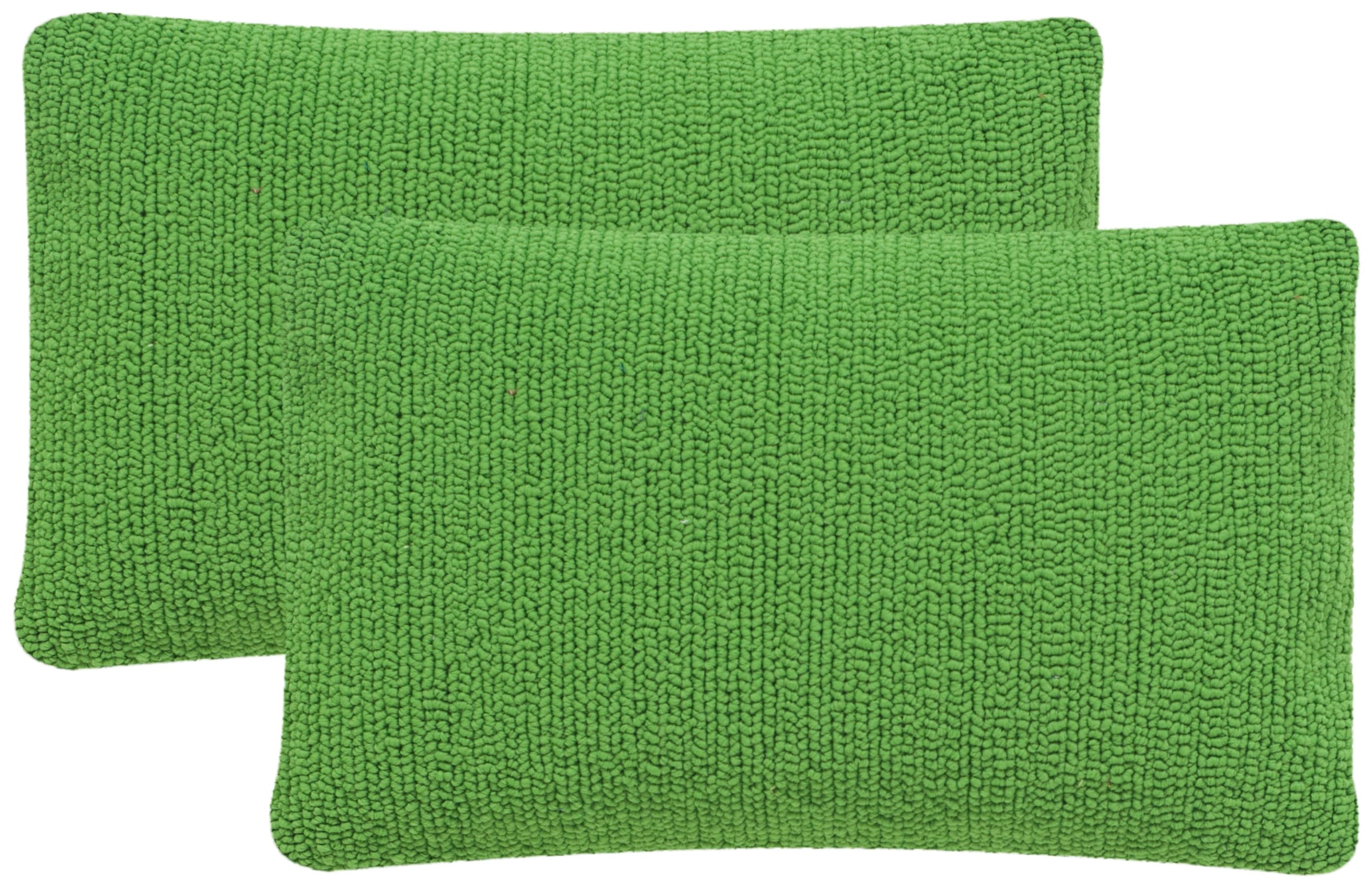 Safavieh PPL112F-1220-SET2 Soleil 2 -Piece 12-in x 20-in Sunshine Green Rectangular Indoor Decorative Pillow