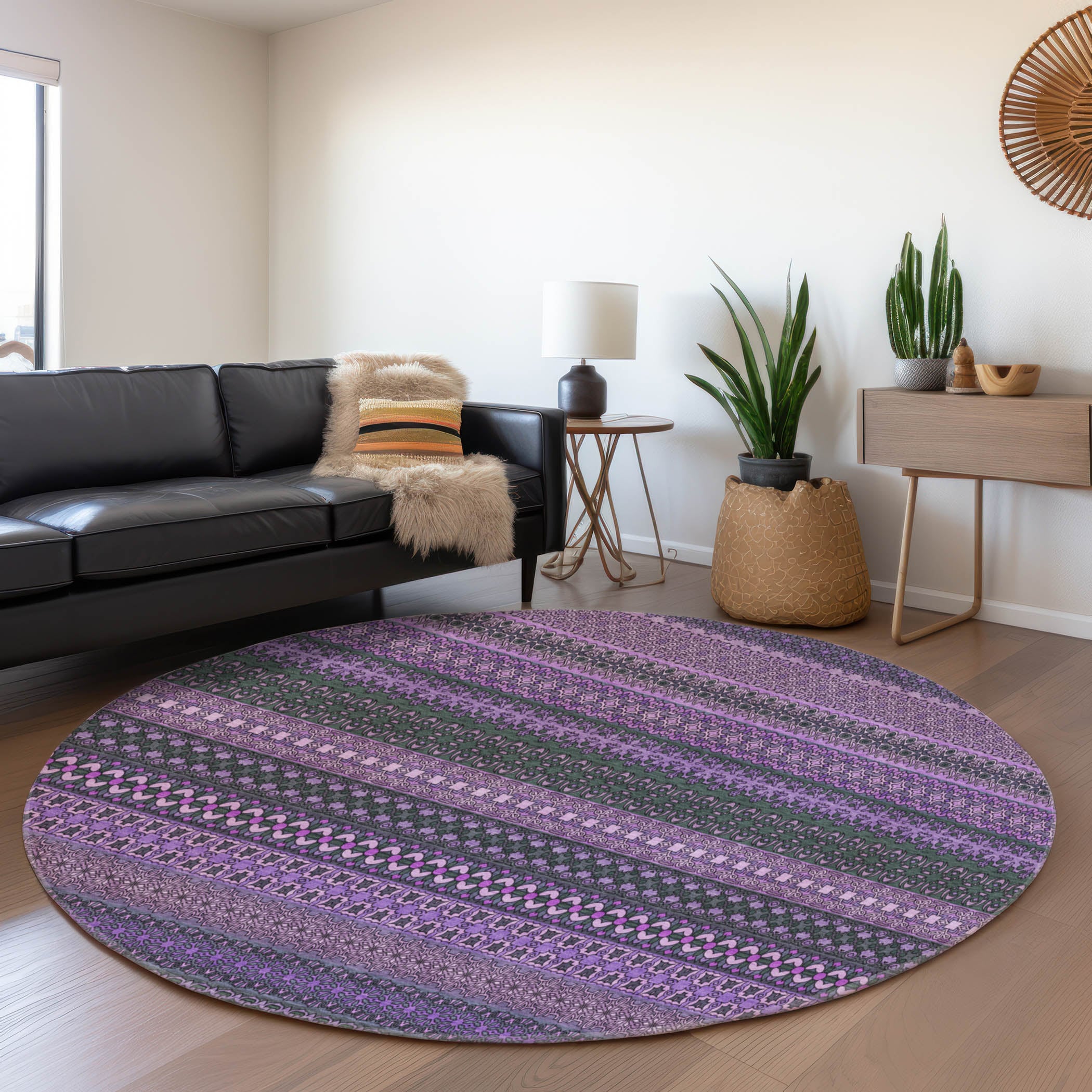 Addison Rugs AMF573GY2X8 Mayfield AMF573GY 2 x 7 (ft) Loomed Polyester Gray Rectangular Indoor Geometric Machine washable Area rug