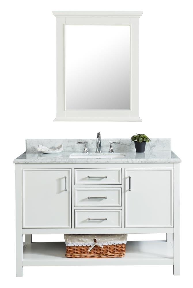 allen + roth BV8157-MIRROR-DW Framed-Bath-Mirrors - View #3