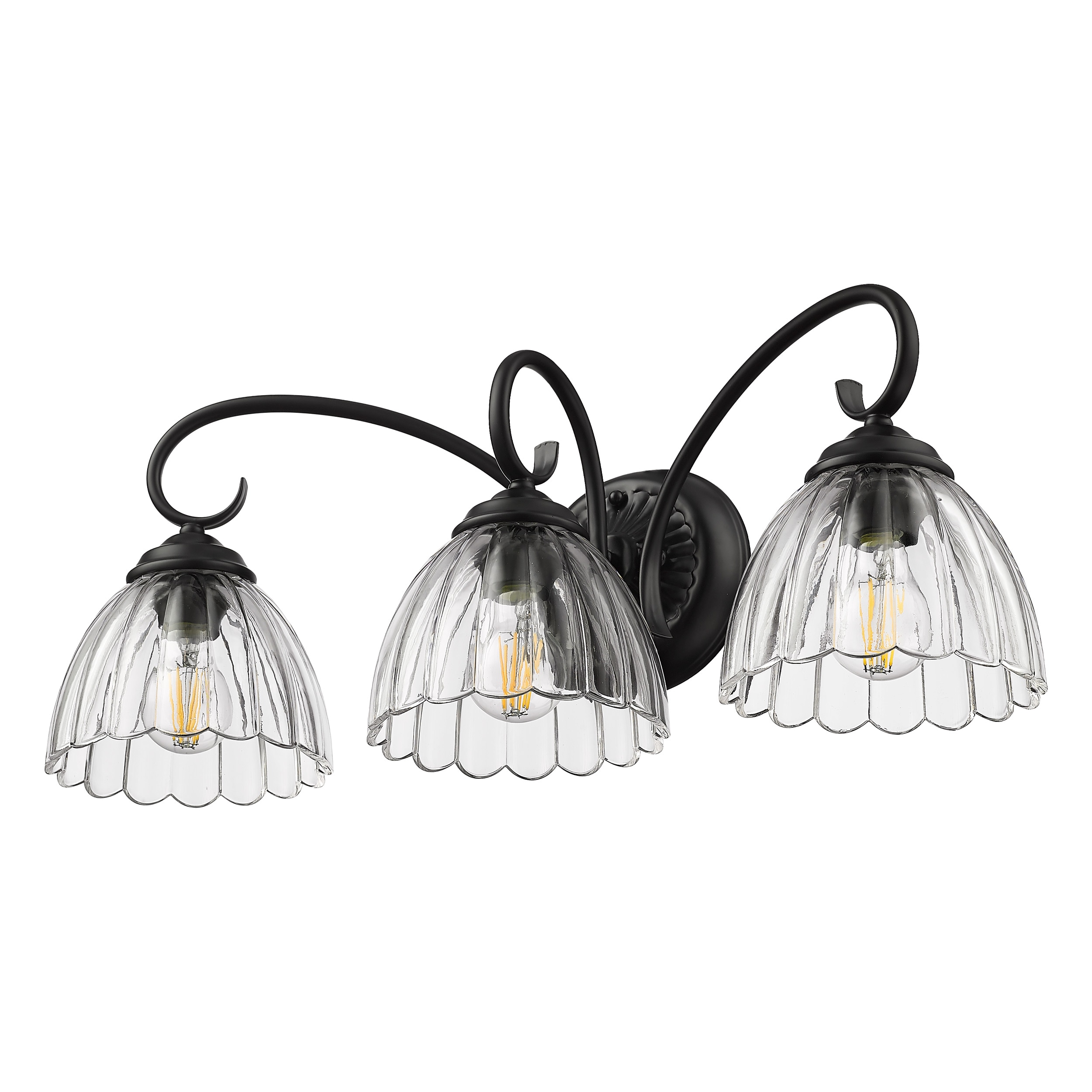 Golden Lighting 6952-BA3 BLK-CLR b089995 - View #7