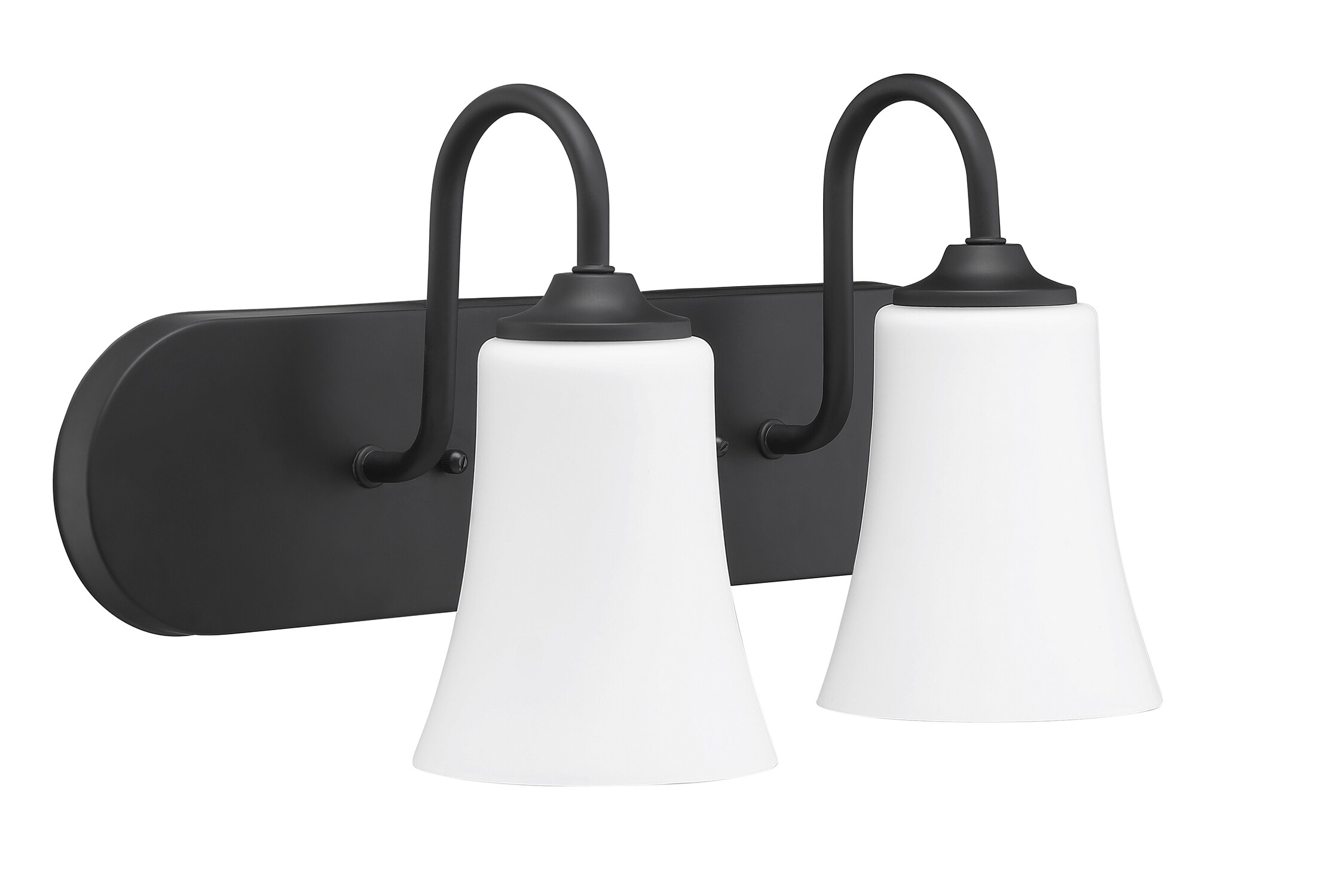 Craftmade 50402-FB-WG Gwyneth 18-in 2 -Light Black Traditional Vanity light