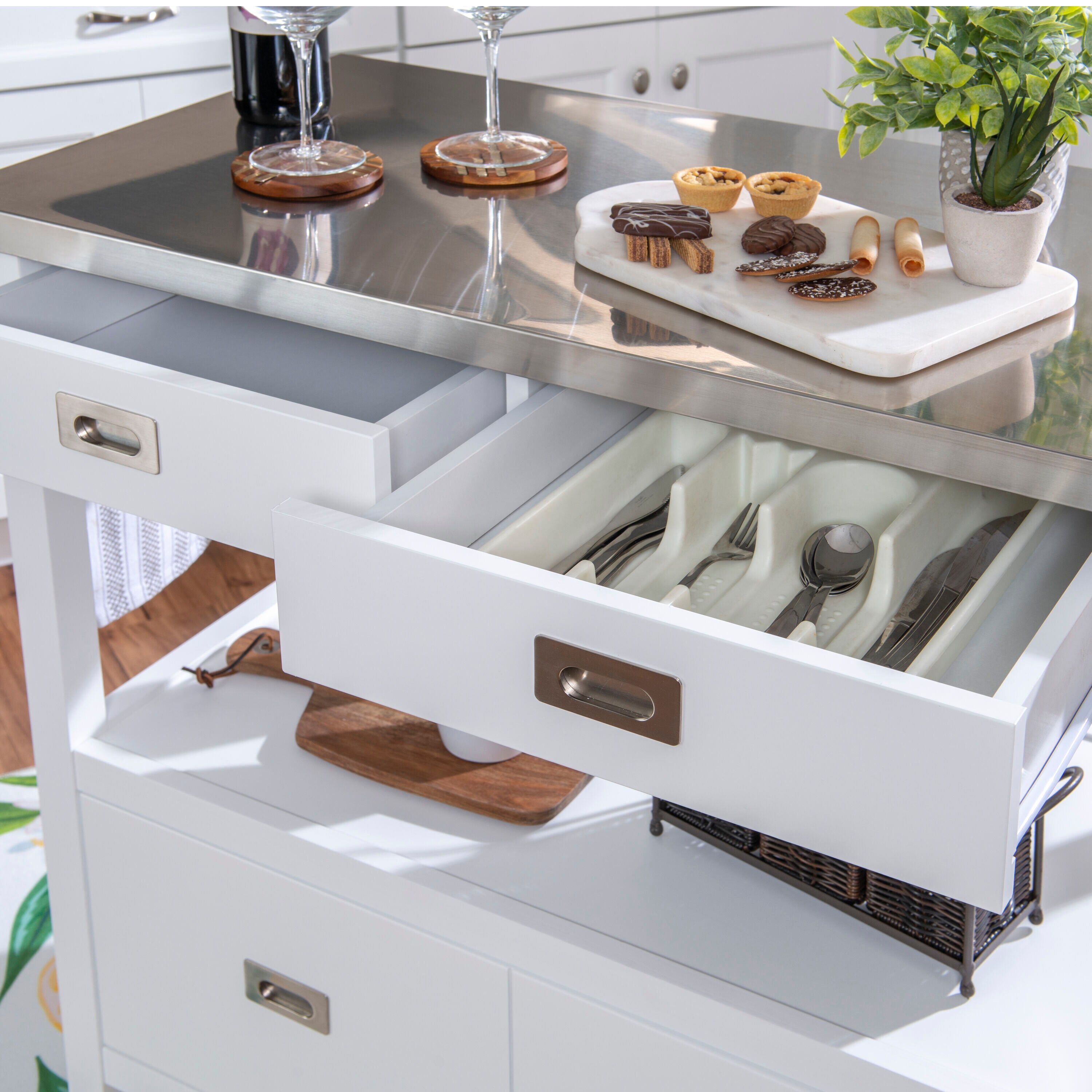 Linon KI106WHT01U Kitchen-Furniture - View #10