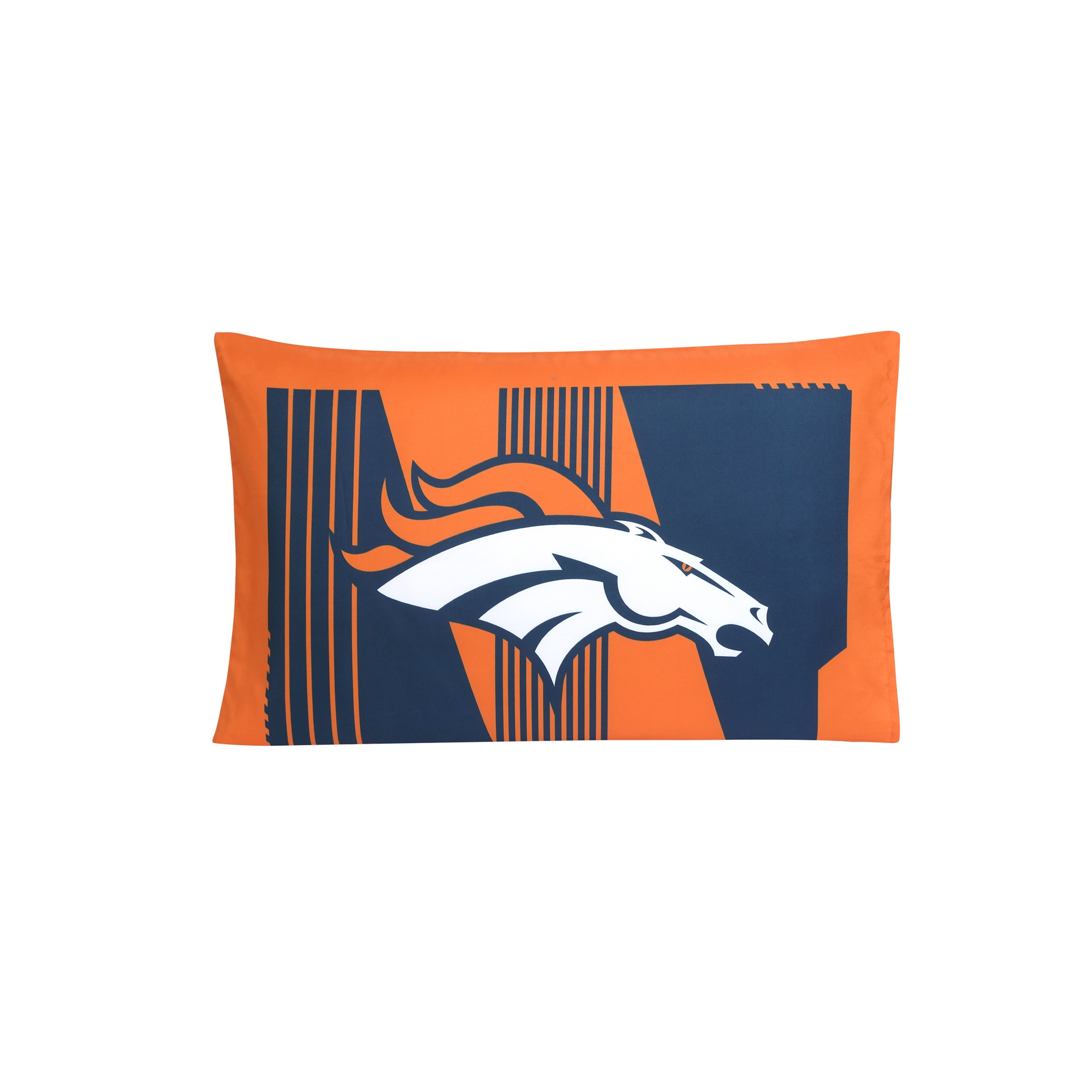 Cathay Sports Denver Broncos Orange/Broncos Navy Blue 60-in x 80-in Throw  in the Blankets & Throws department at